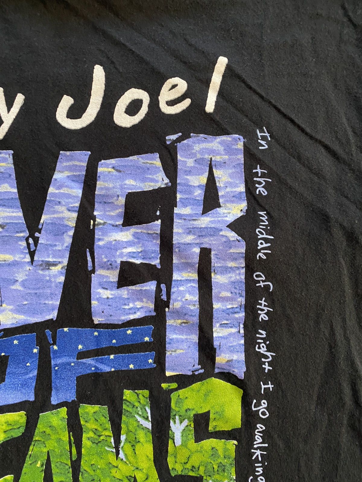 Band Tees Vintage 1993 Billy Joel River Dream Single Stitch Tour Tee Size US L / EU 52-54 / 3 - 14 Thumbnail