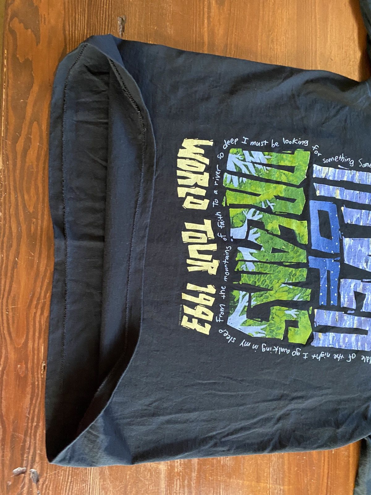 Band Tees Vintage 1993 Billy Joel River Dream Single Stitch Tour Tee Size US L / EU 52-54 / 3 - 19 Thumbnail