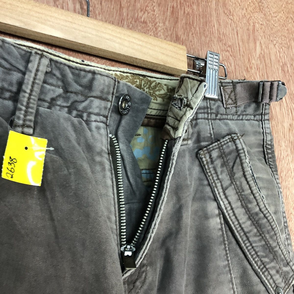 Japanese Brand DL Zbrand Brown Multipocket Cargo Pants #2638 Size US 30 / EU 46 - 9 Thumbnail