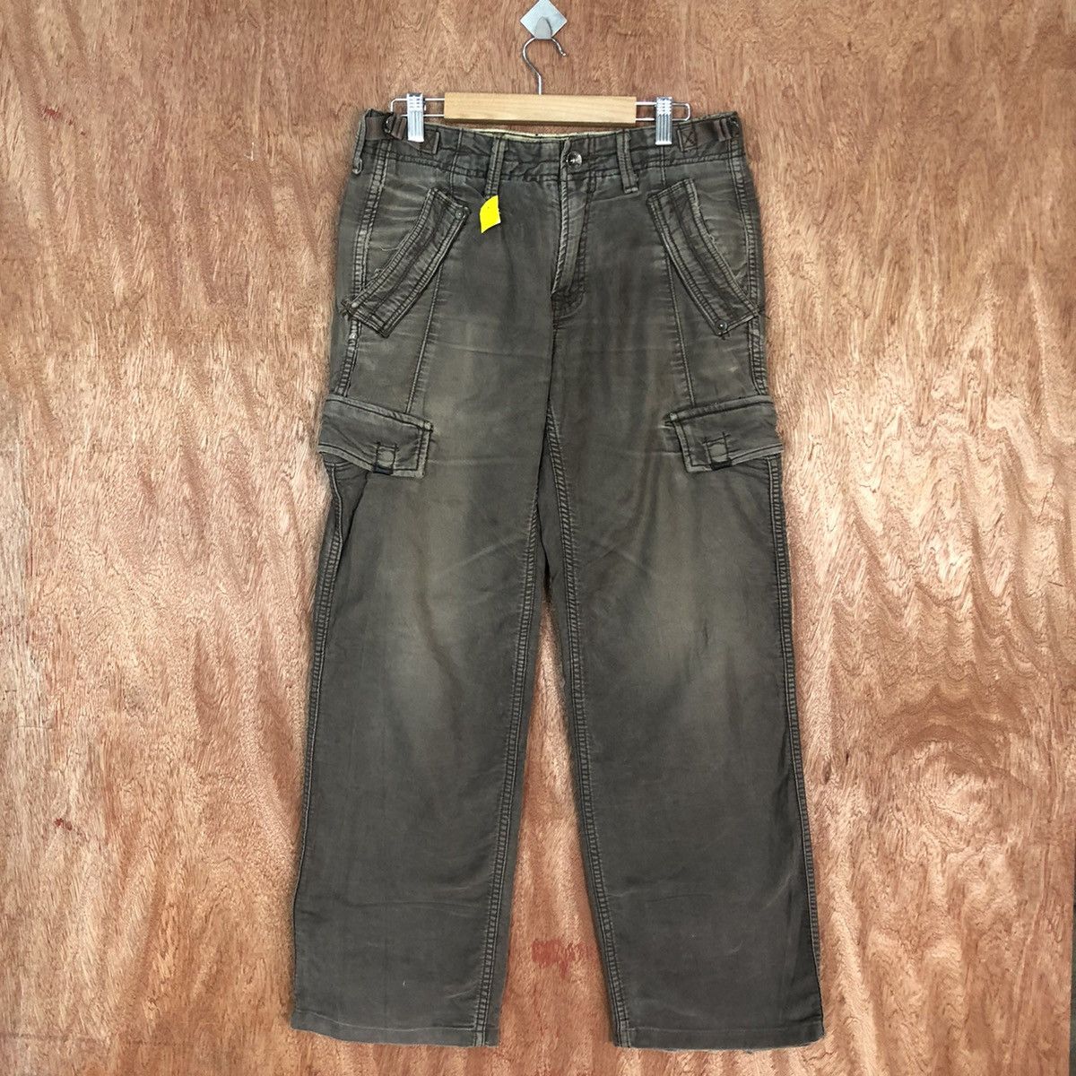 Japanese Brand DL Zbrand Brown Multipocket Cargo Pants #2638 Size US 30 / EU 46 - 1 Thumbnail