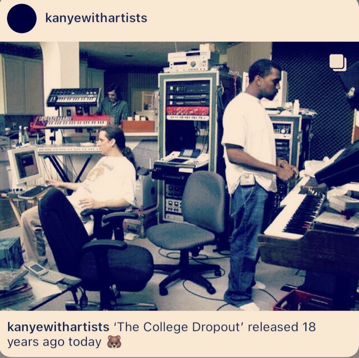 Kanye West Kanye west & mike dean studio poster Size ONE SIZE - 3 Thumbnail