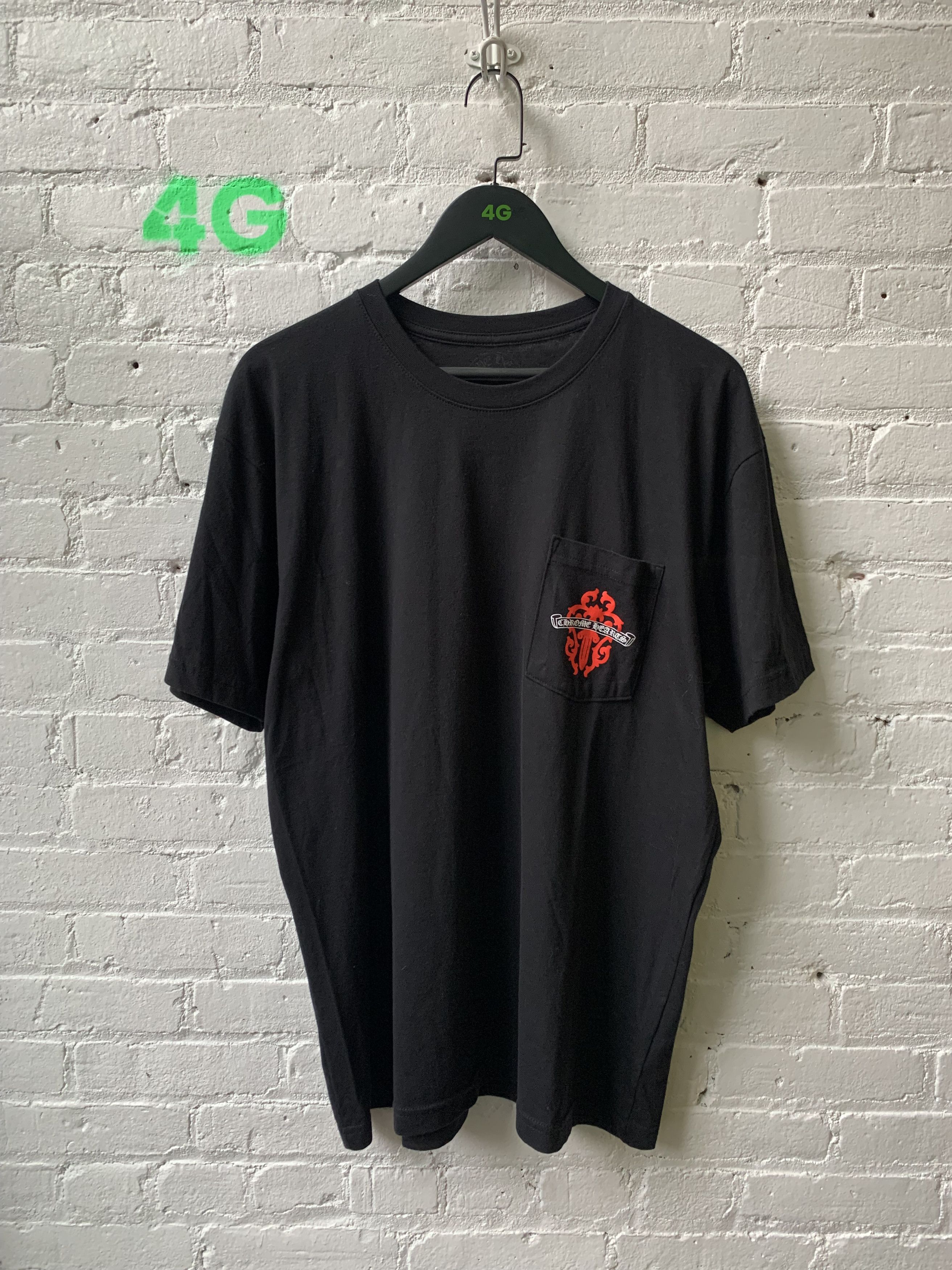 image of Chrome Hearts Monogram Dagger Tee Size XL in Black, Men's