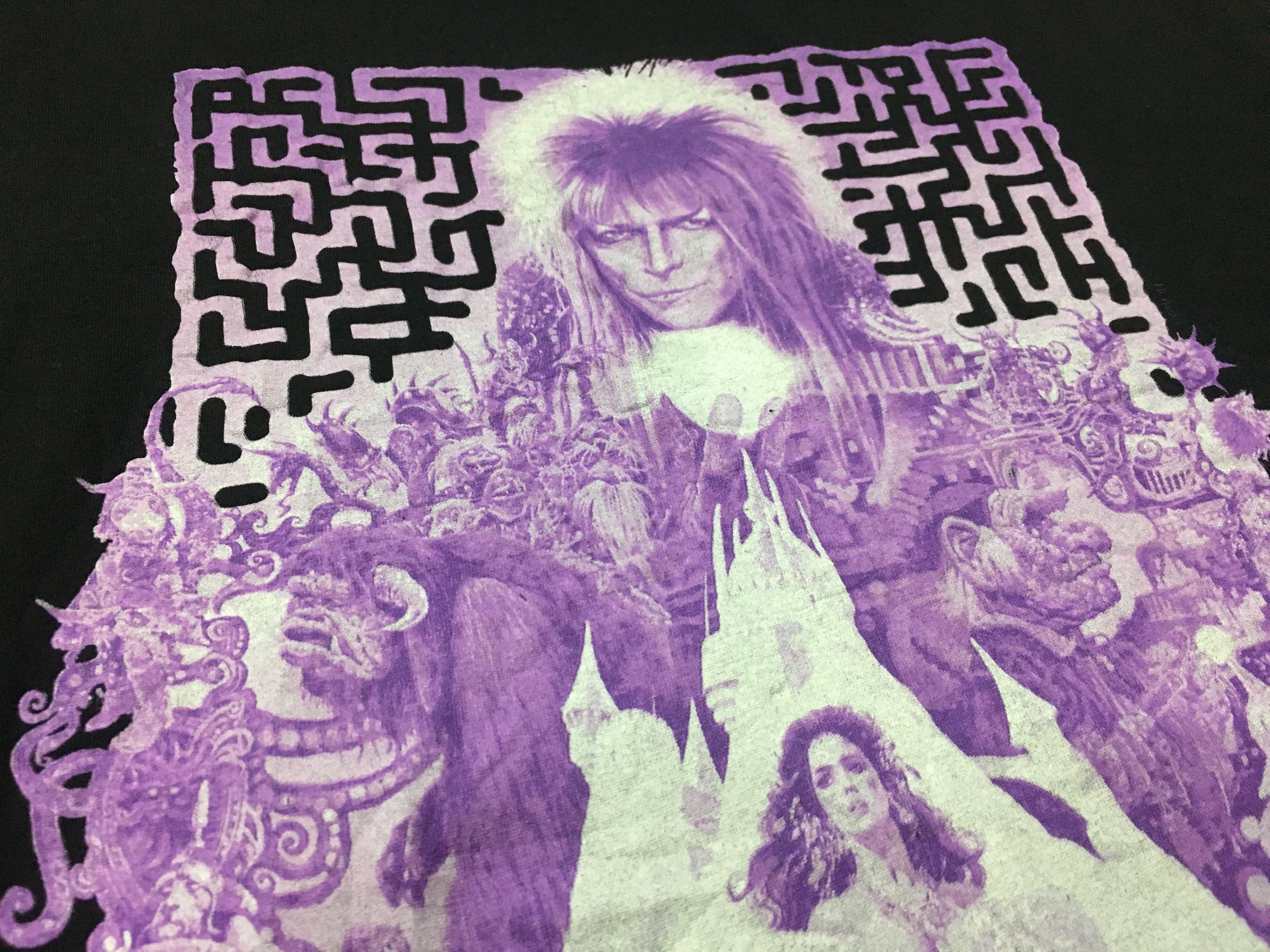 Band Tees × Vintage Labyrinth Shirt David Bowie Vintage Movie Size US XL / EU 56 / 4 - 3 Thumbnail