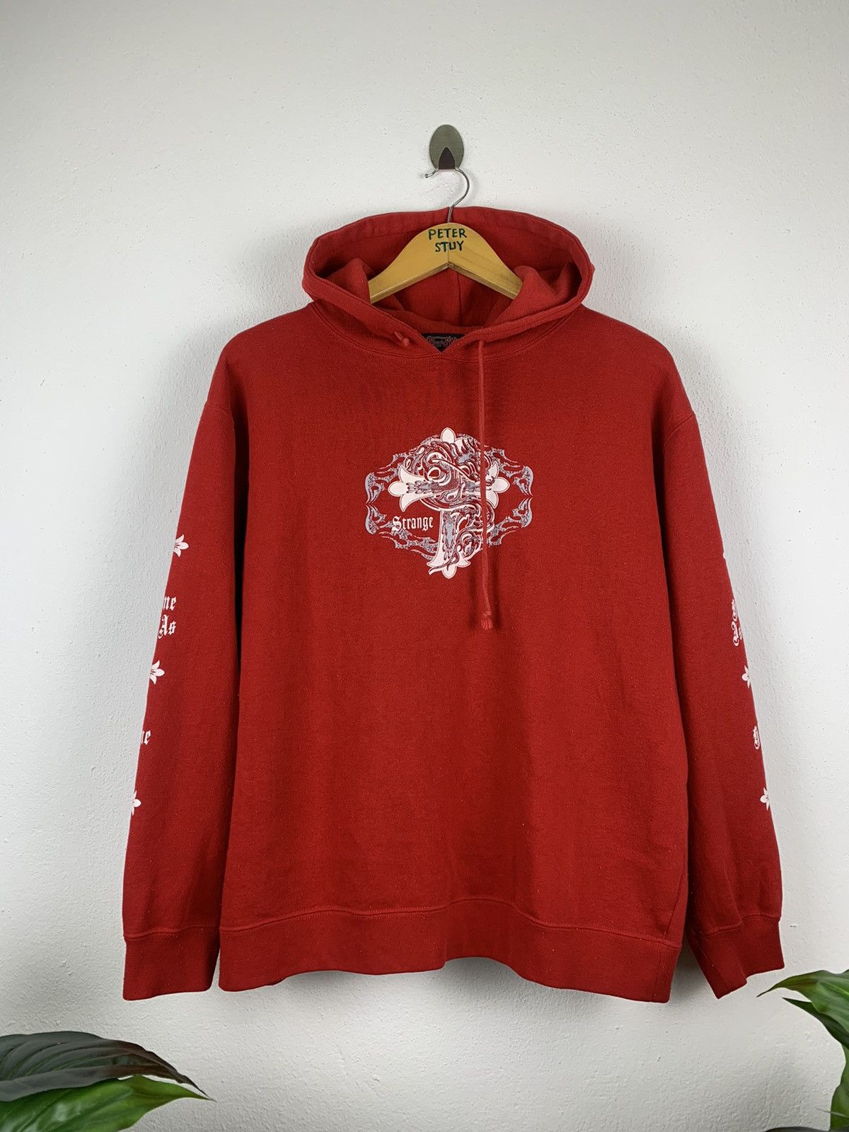Japanese Brand × Streetwear THIRD WAVE UNLIMITED RED HOODIE