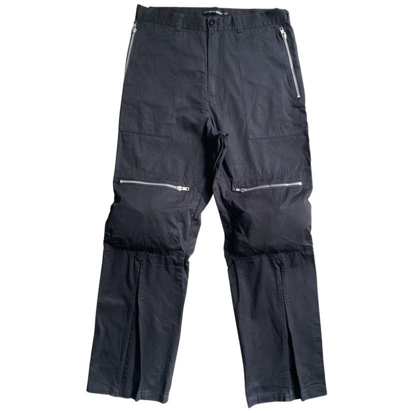 image of Undercover Aw00 Melting Pod Zip Cargo in Black, Men's (Size 31)