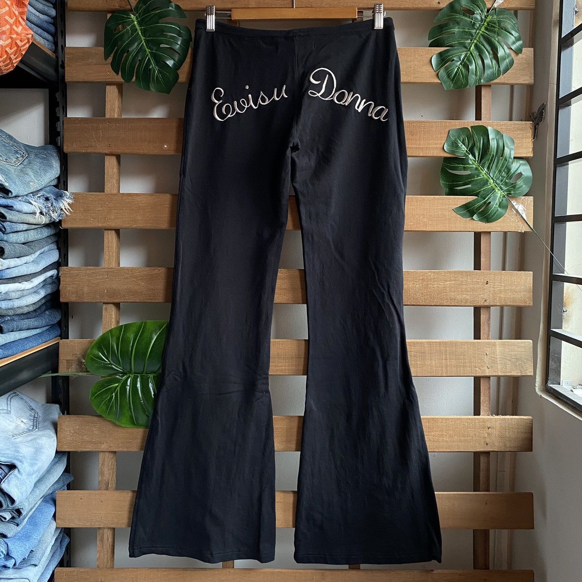 Evisu Evisu Donna Embroidered Flare Pants Size US 29 - 1 Thumbnail