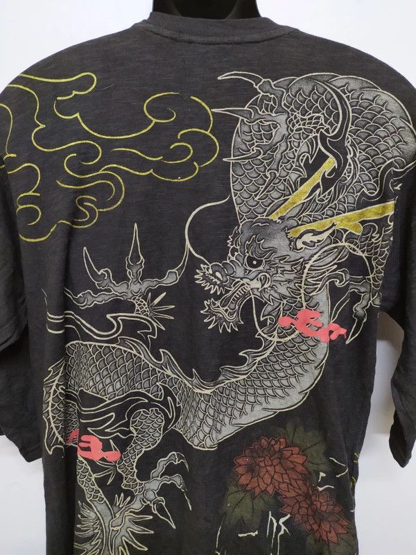 Vintage Dragon Sukajan Baggy shirts Size US XL / EU 56 / 4 - 2 Thumbnail