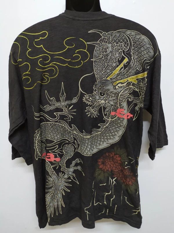 Vintage Dragon Sukajan Baggy shirts Size US XL / EU 56 / 4 - 1 Thumbnail