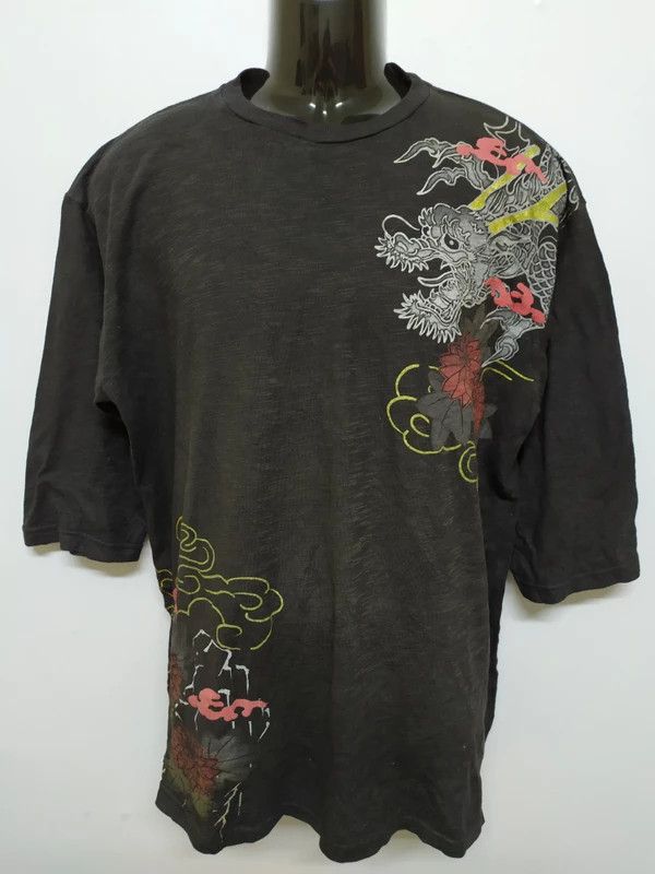 Vintage Dragon Sukajan Baggy shirts Size US XL / EU 56 / 4 - 3 Thumbnail