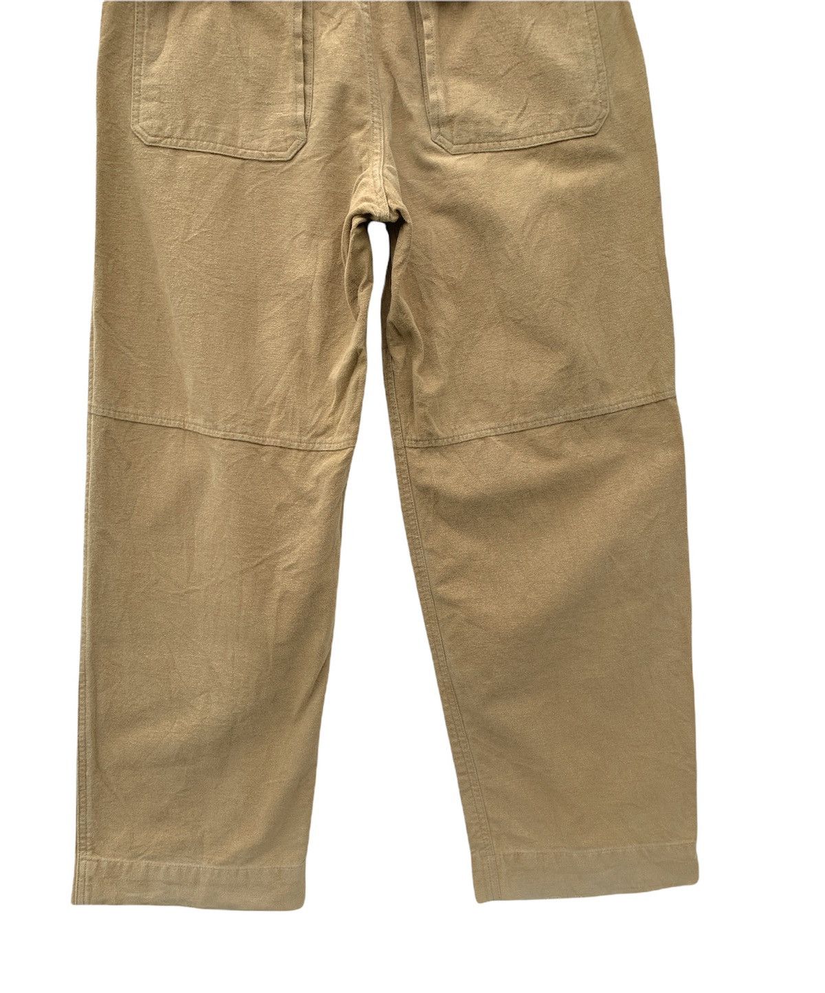 Gap Brushed Flannel Field Officer Pants Khaki Thick Cotton Size US 33 - 12 Thumbnail