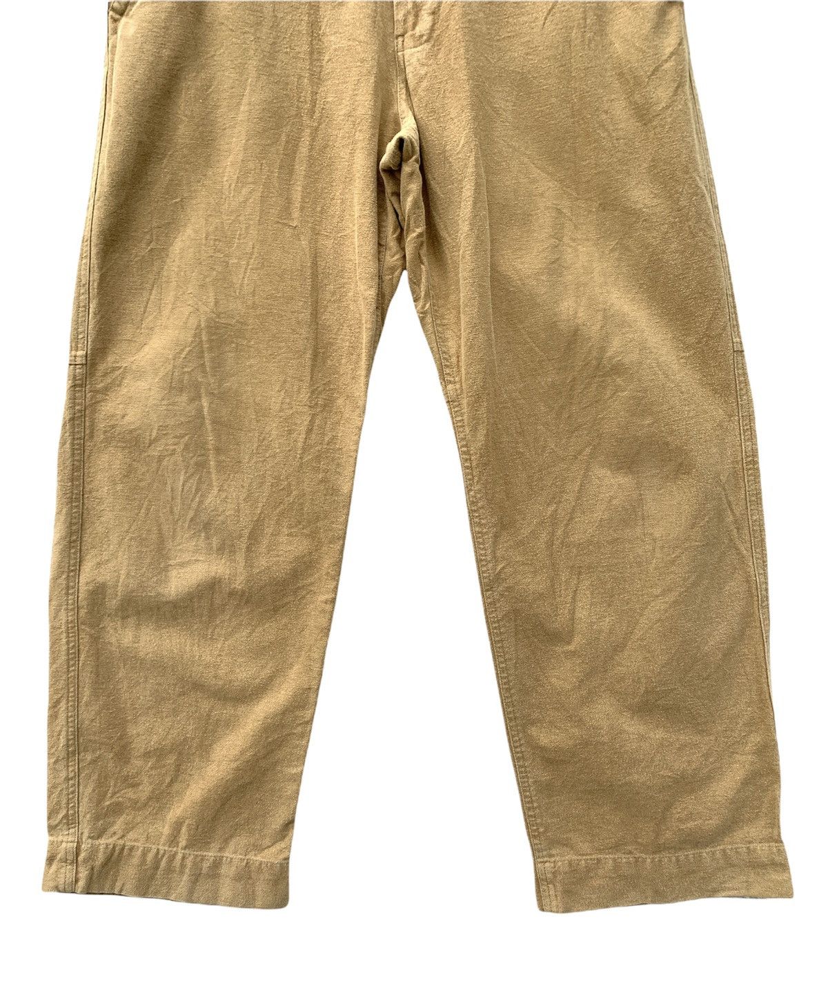 Gap Brushed Flannel Field Officer Pants Khaki Thick Cotton Size US 33 - 4 Thumbnail