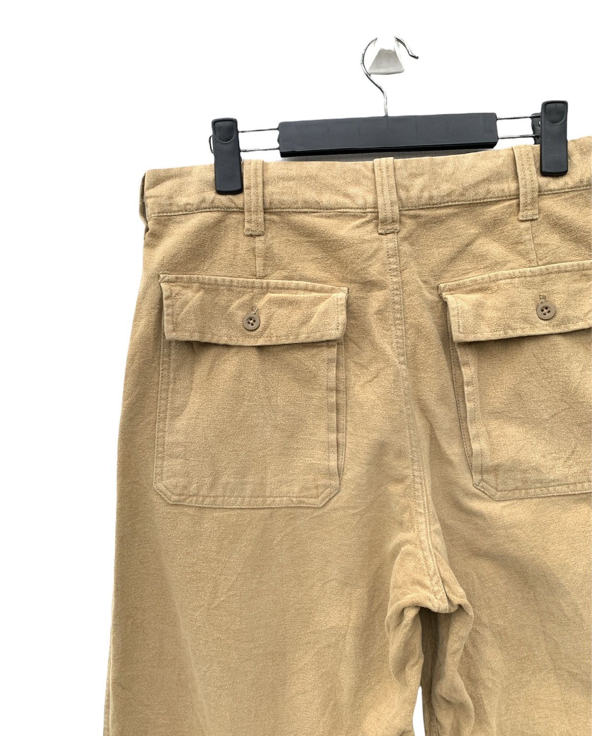 Gap Brushed Flannel Field Officer Pants Khaki Thick Cotton Size US 33 - 13 Thumbnail