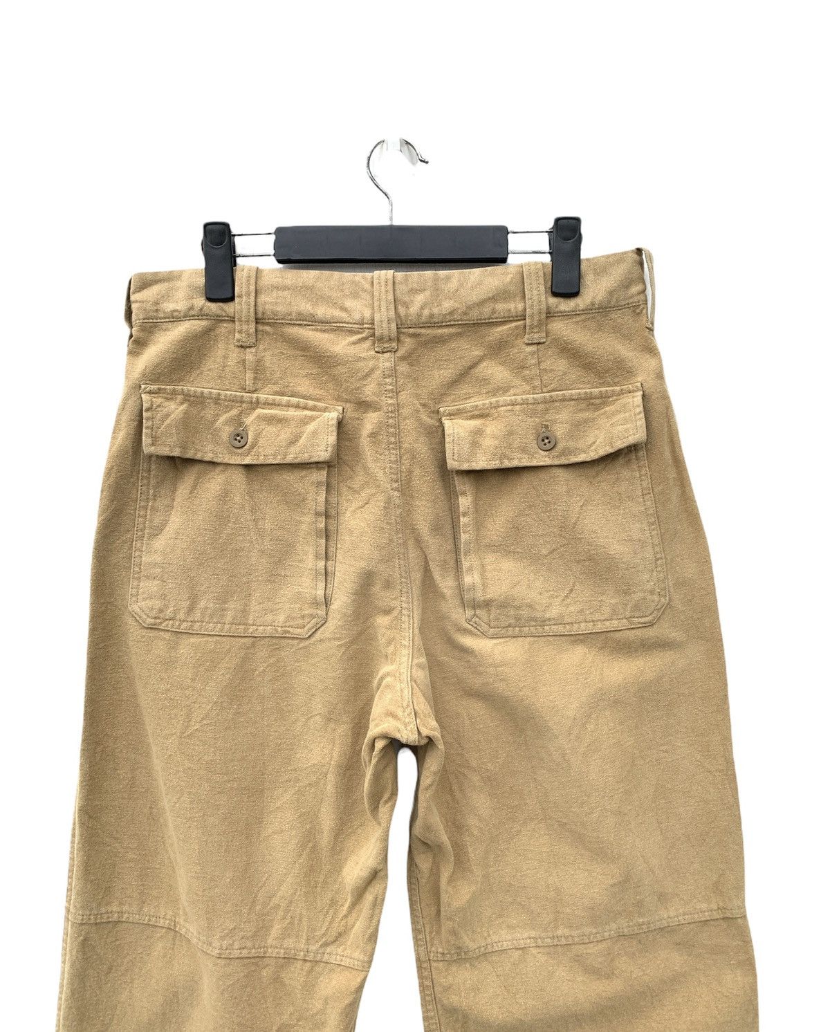 Gap Brushed Flannel Field Officer Pants Khaki Thick Cotton Size US 33 - 11 Thumbnail