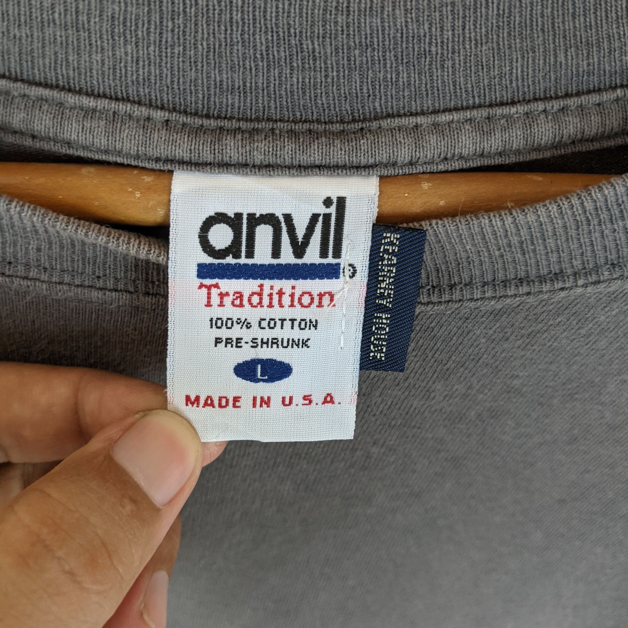 Anvil × Japanese Brand ANVIL x KEARNEY HOUSE Japan Plain T-Shirt Size US L / EU 52-54 / 3 - 6 Thumbnail