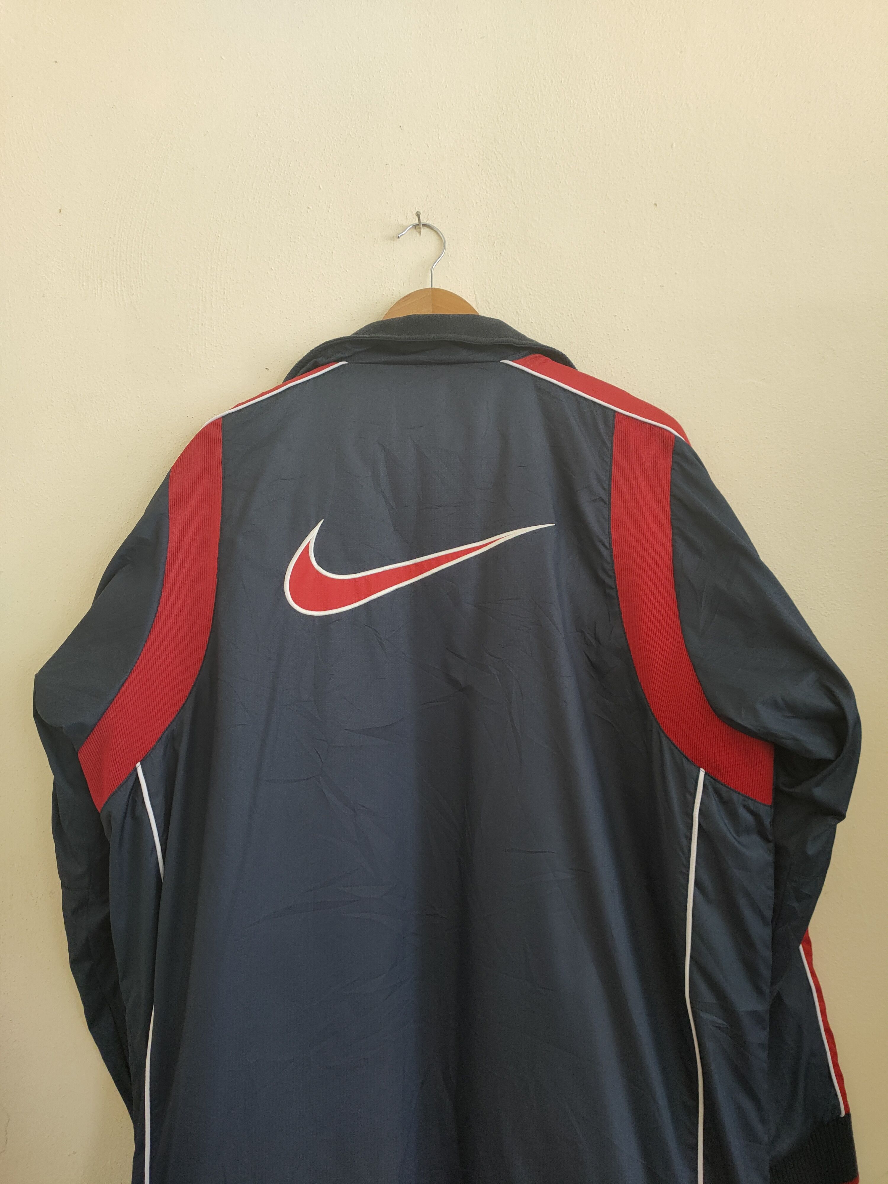 Nike × Vintage Nike Swoosh Big logo parkas Jacket Size US L / EU 52-54 / 3 - 4 Thumbnail