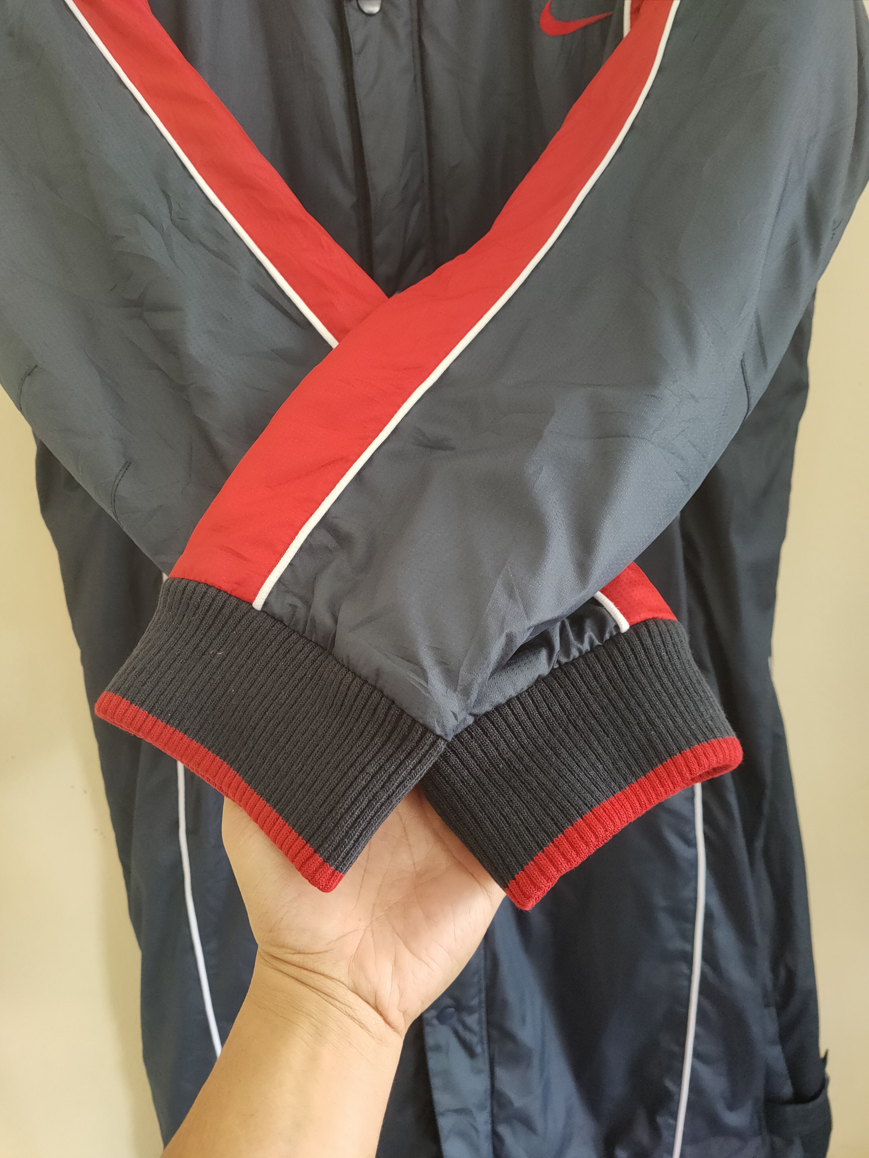 Nike × Vintage Nike Swoosh Big logo parkas Jacket Size US L / EU 52-54 / 3 - 7 Thumbnail