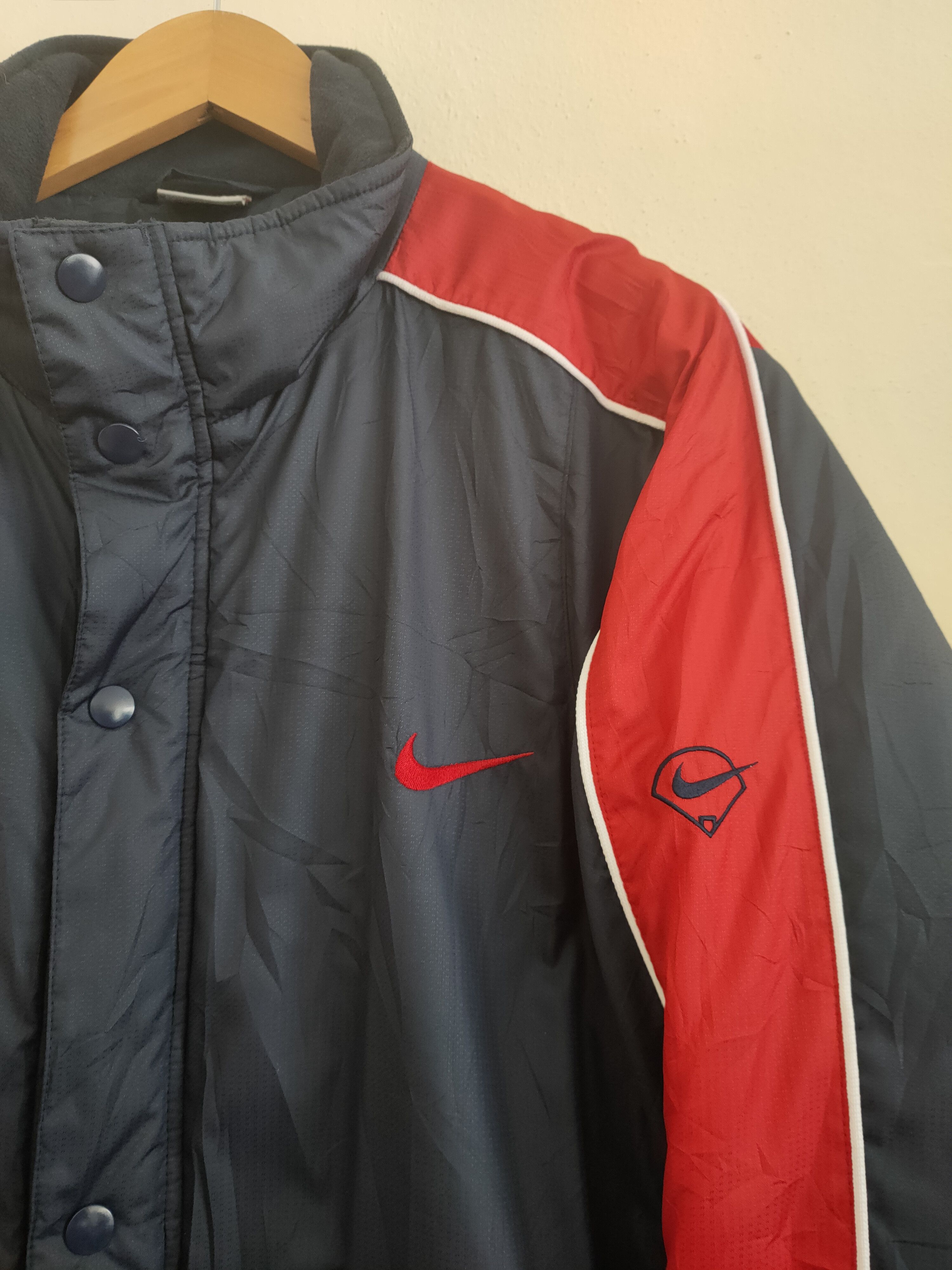 Nike × Vintage Nike Swoosh Big logo parkas Jacket Size US L / EU 52-54 / 3 - 6 Thumbnail