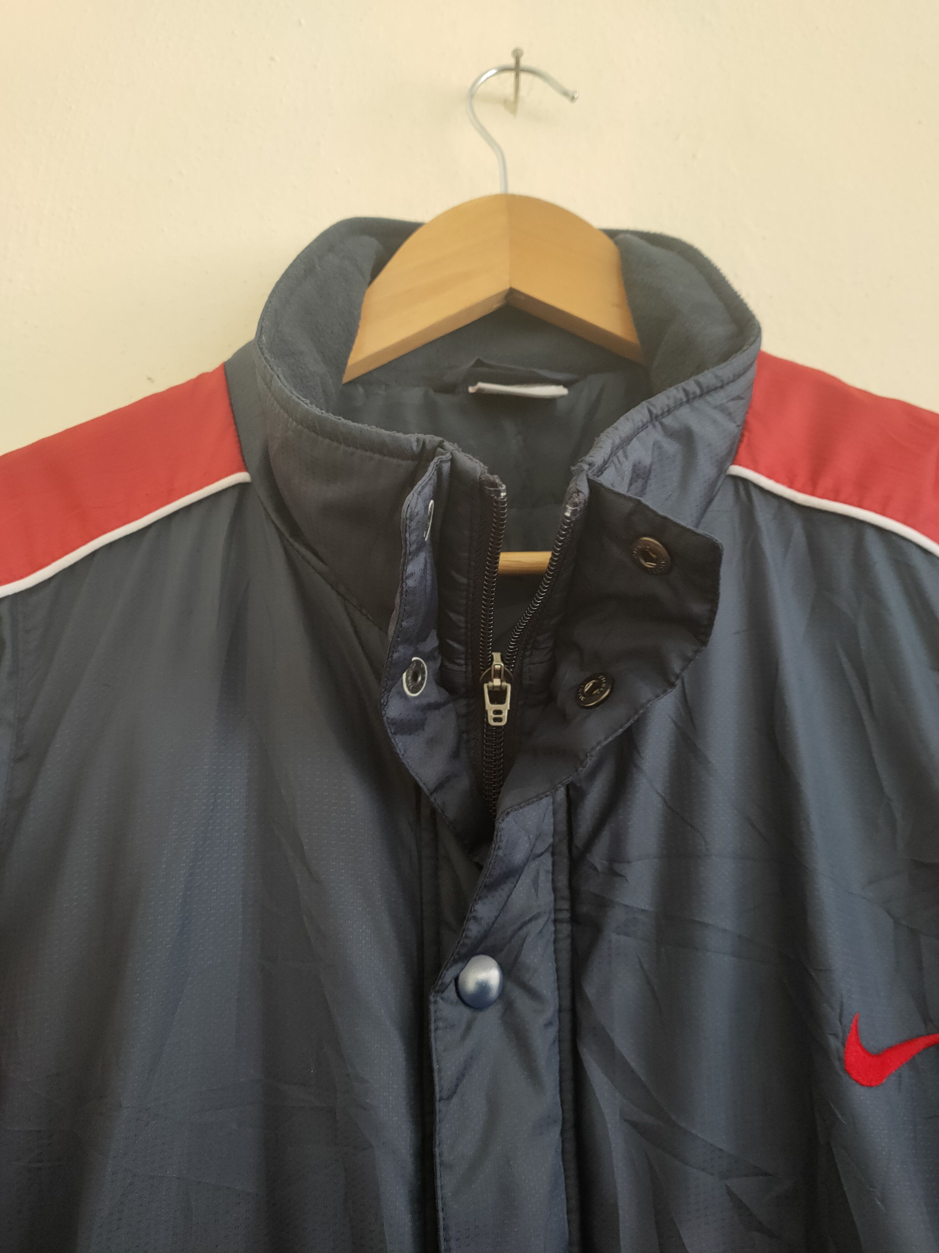Nike × Vintage Nike Swoosh Big logo parkas Jacket Size US L / EU 52-54 / 3 - 5 Thumbnail