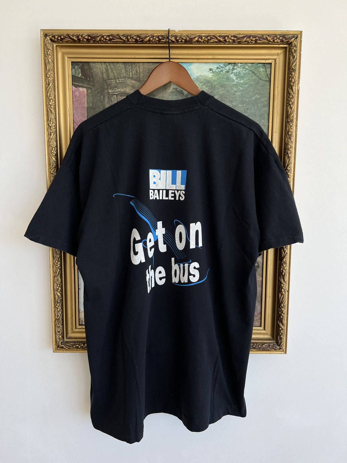 Band Tees Vintage 90s Bill Baileys Get On The Bus Single Stitch Tee Size US XL / EU 56 / 4 - 1 Thumbnail
