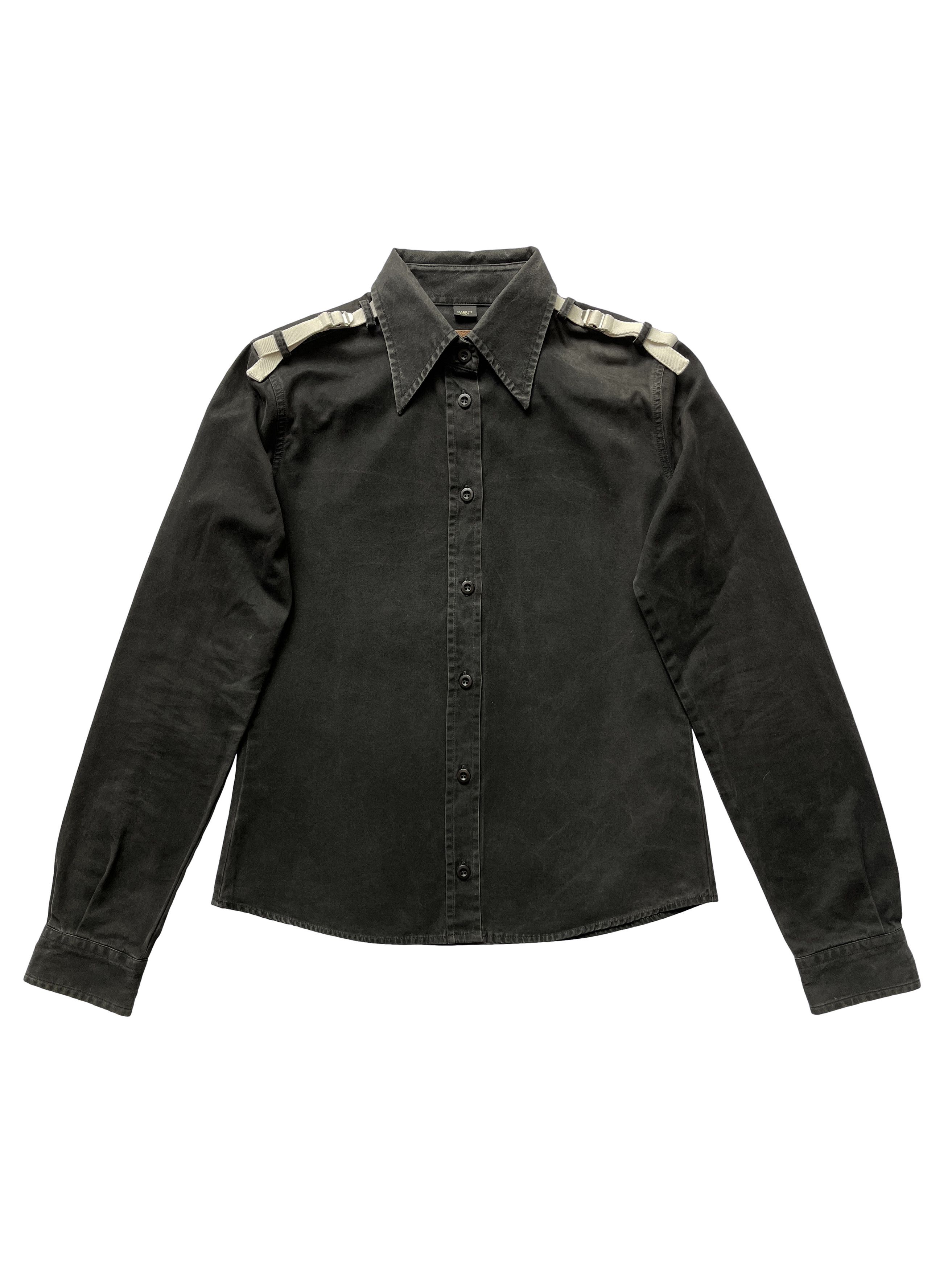 Alexander McQueen ⚡️QUICK SALE⚡️1990s' Alexander McQueen Bondage Black Shirt Size US XS / EU 42 / 0 - 1 Thumbnail