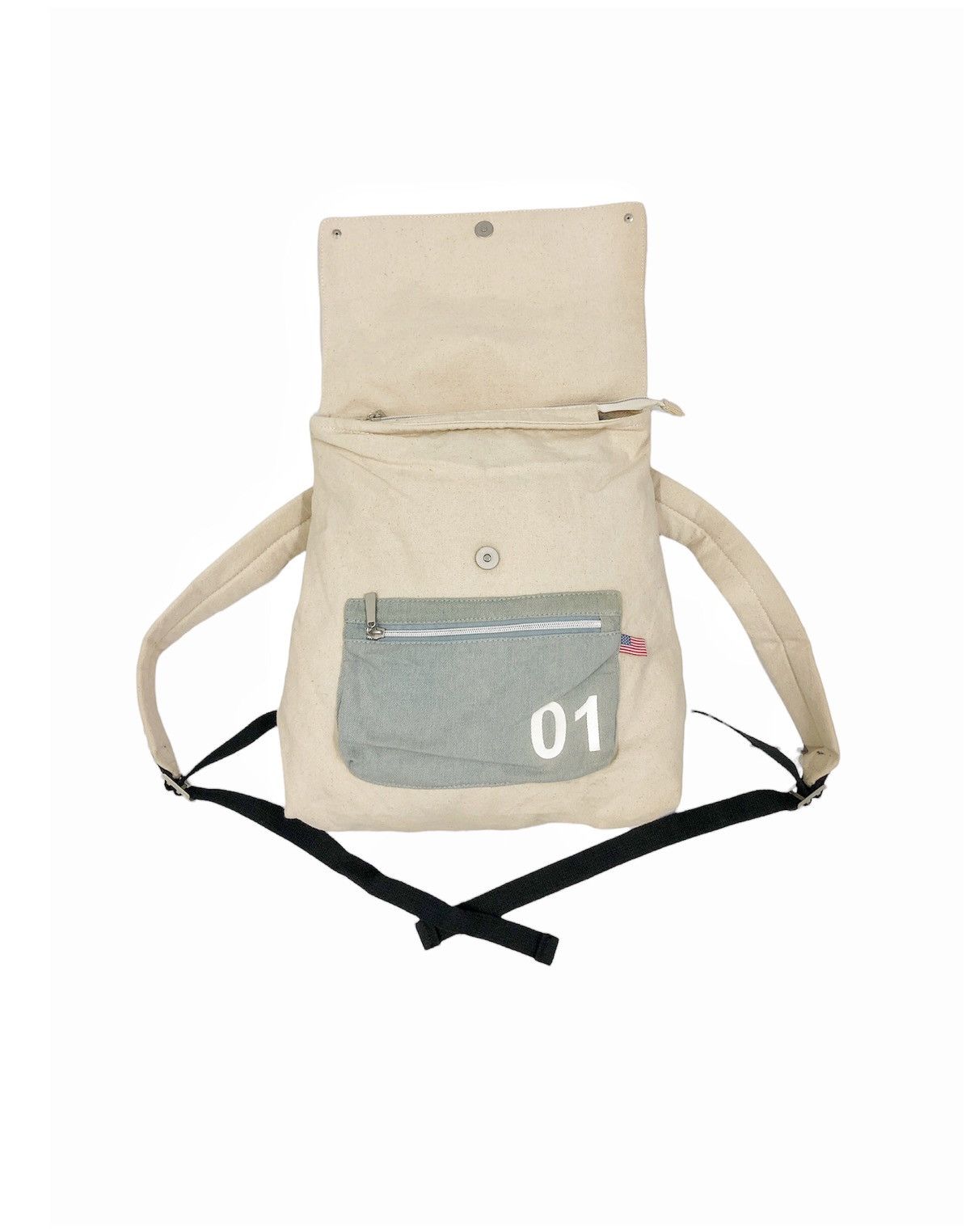 Japanese Brand 🏹 final price 🏹ANELLO JAPAN cotton back pack Size ONE SIZE - 12 Thumbnail