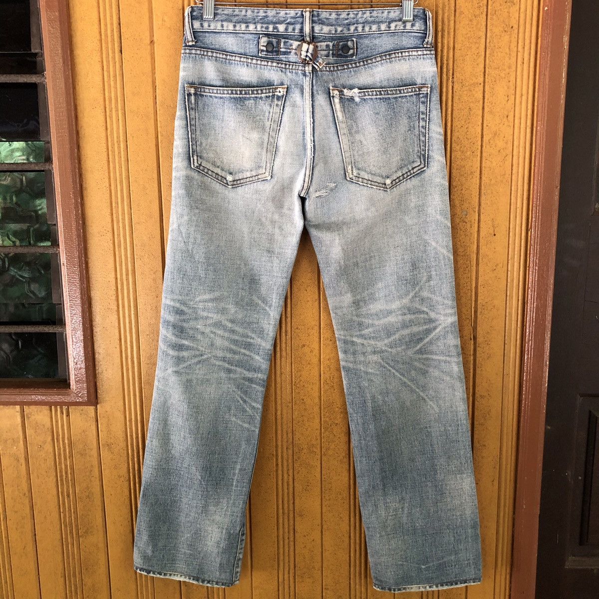 Japanese Brand Vintage Stunning Lure selvedge Jeans distressed denim Size US 29 - 6 Thumbnail