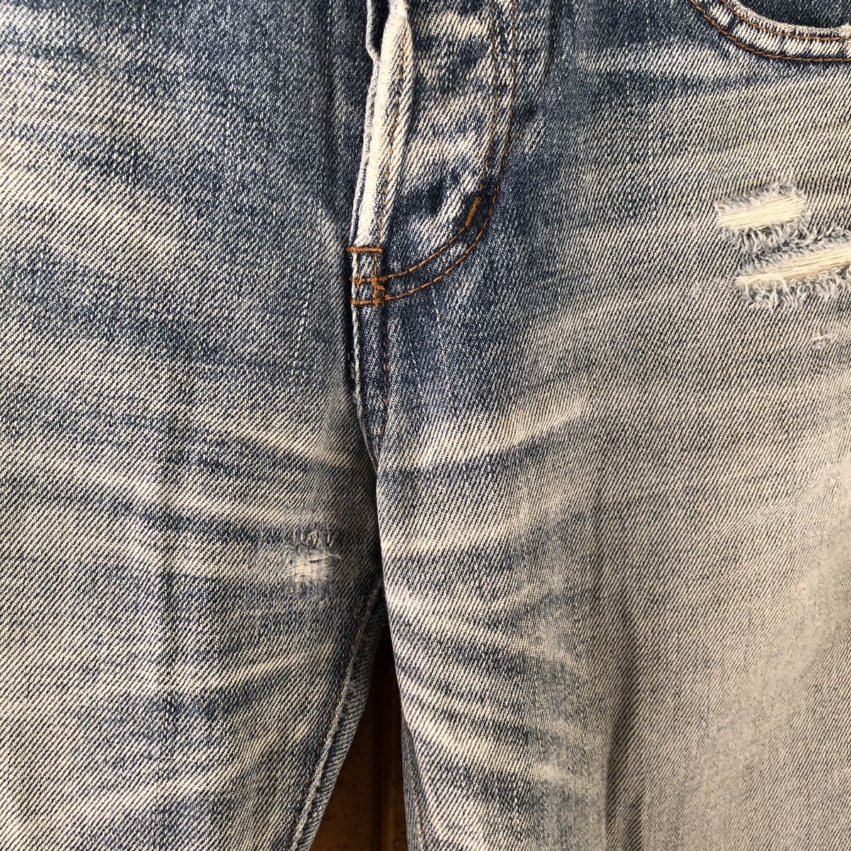 Japanese Brand Vintage Stunning Lure selvedge Jeans distressed denim Size US 29 - 3 Thumbnail