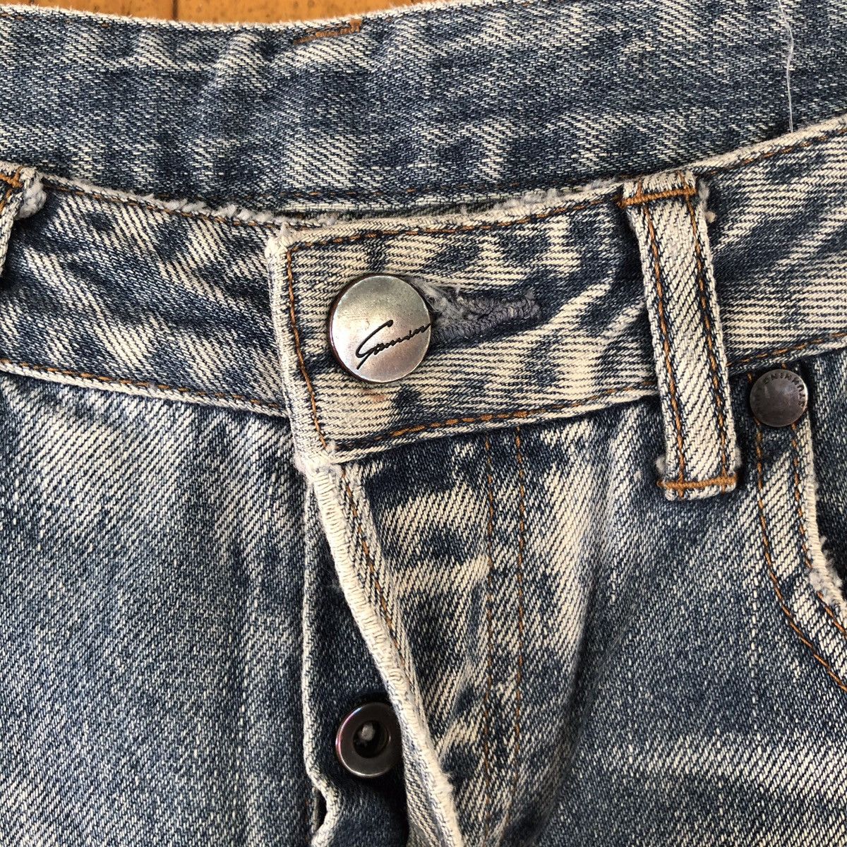 Japanese Brand Vintage Stunning Lure selvedge Jeans distressed denim Size US 29 - 4 Thumbnail