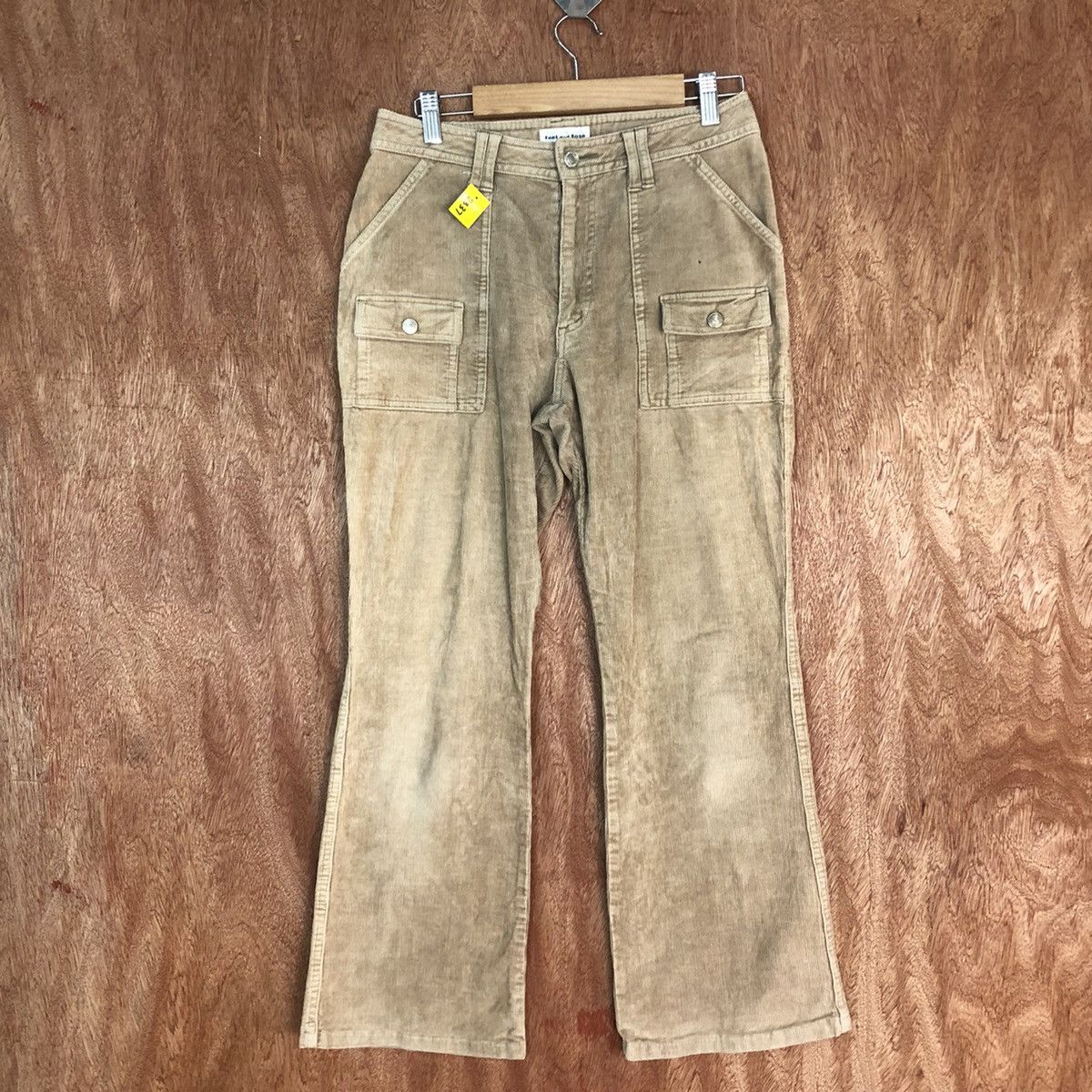 Japanese Brand DLL Feel & Ease Brown Corduroy bush Pants #2337 Size 27" / US 4 / IT 40 - 1 Thumbnail