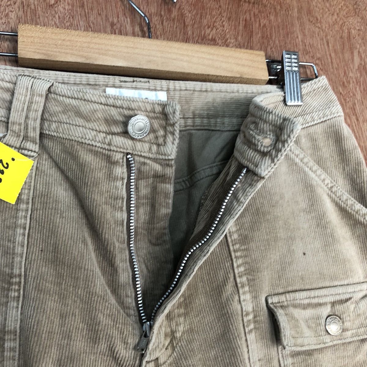 Japanese Brand DLL Feel & Ease Brown Corduroy bush Pants #2337 Size 27" / US 4 / IT 40 - 8 Thumbnail