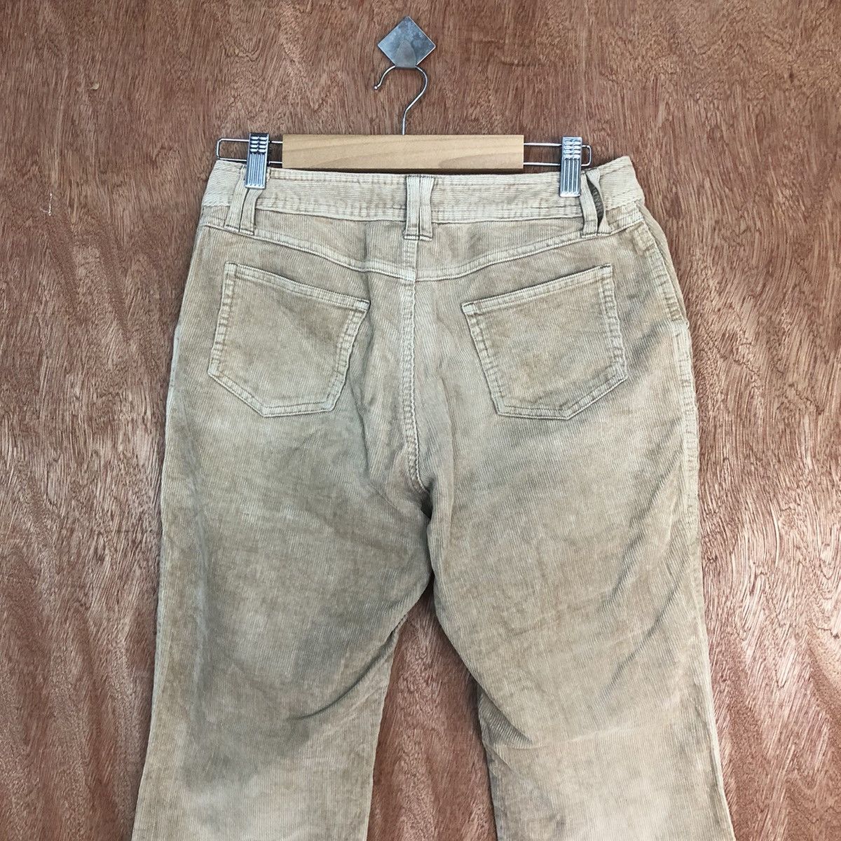 Japanese Brand DLL Feel & Ease Brown Corduroy bush Pants #2337 Size 27" / US 4 / IT 40 - 10 Thumbnail