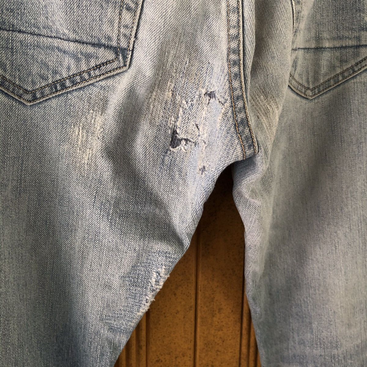 Japanese Brand Every Garment Guaranteed selvedge distressed denim Size US 31 - 9 Thumbnail