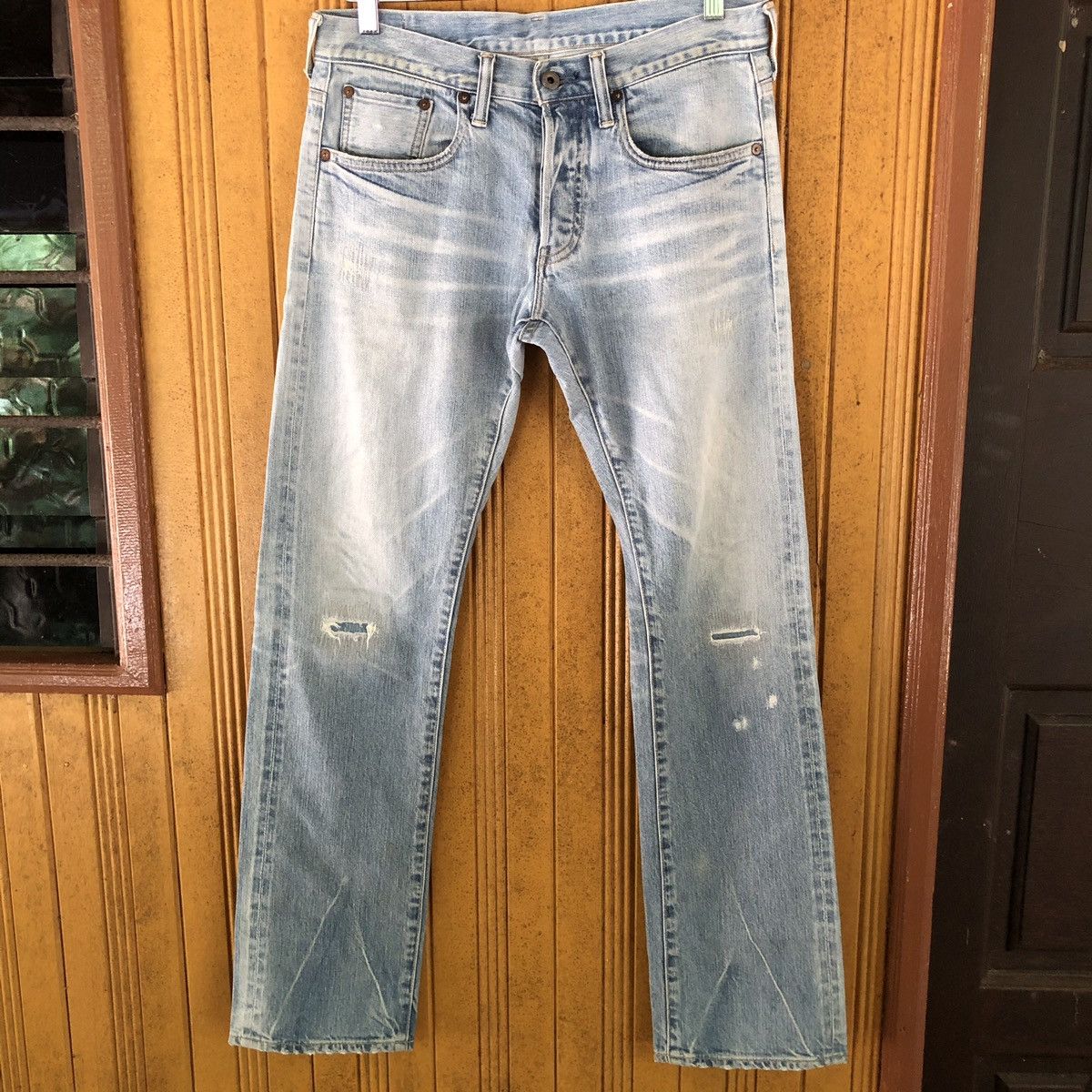 Every Garment Guaranteed selvedge distressed denim
