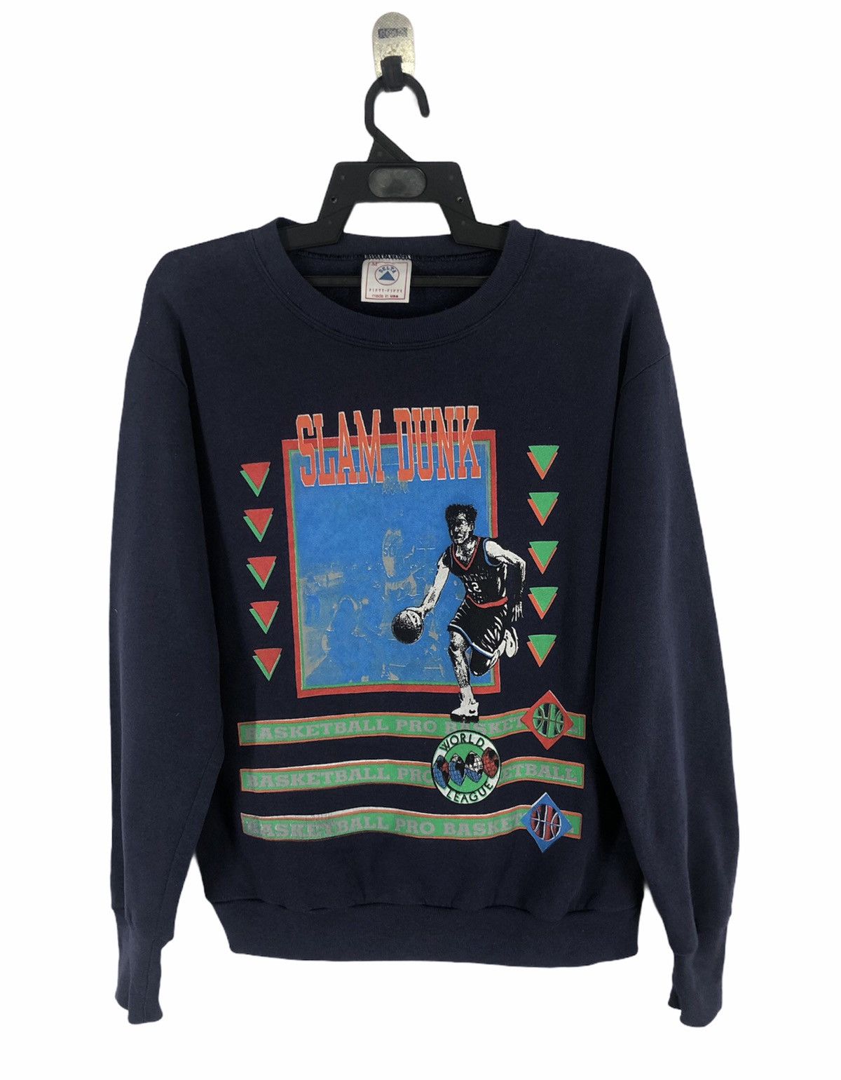 Cartoon Network × Japanese Brand × Vintage Rare Vintage 90' SLAMDUNK Anime Print Sweatshirt Size US M / EU 48-50 / 2 - 1 Thumbnail