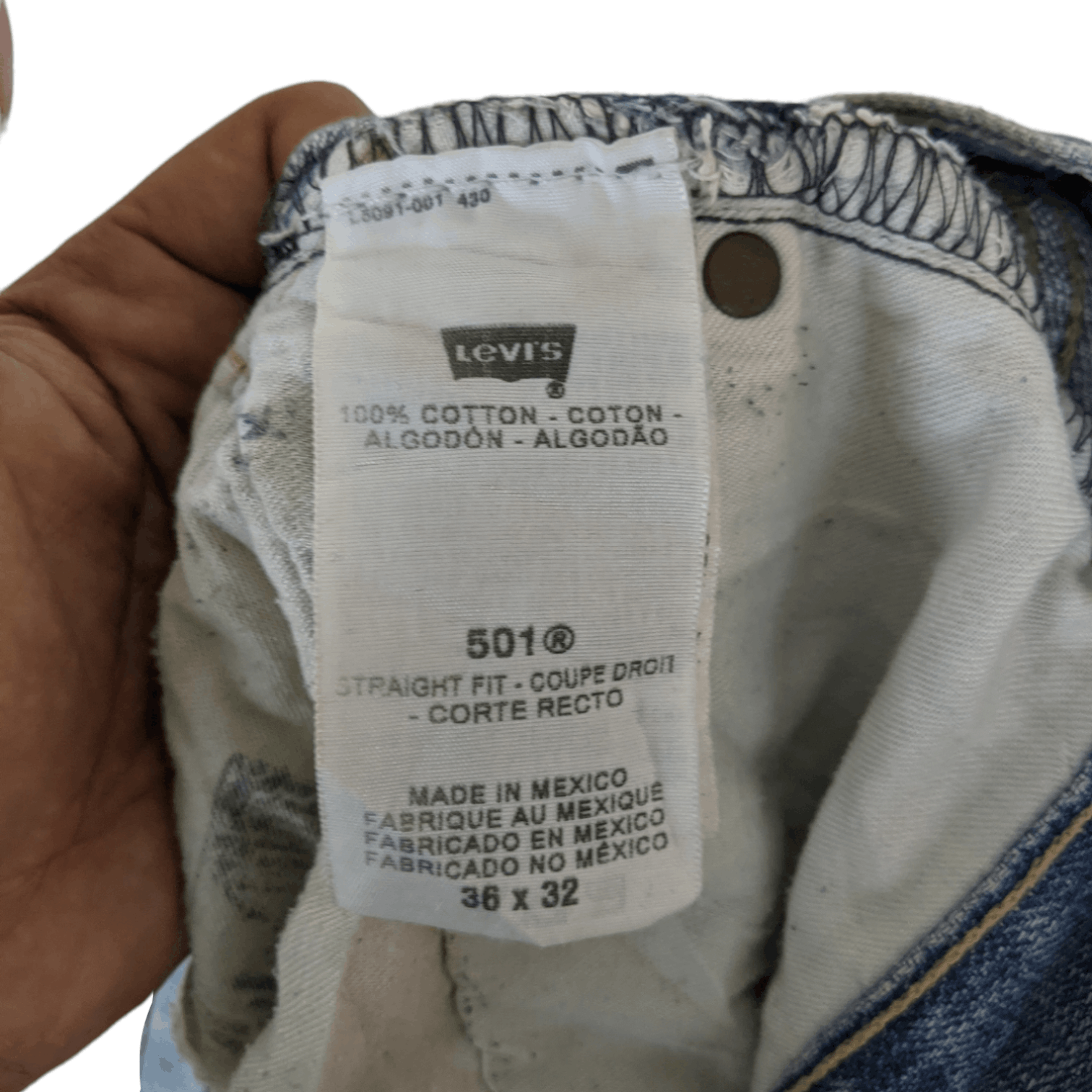 Levi's 2000'S LEVIS Jeans Pant Straight Fit Cut Size US 36 / EU 52 - 15 Thumbnail