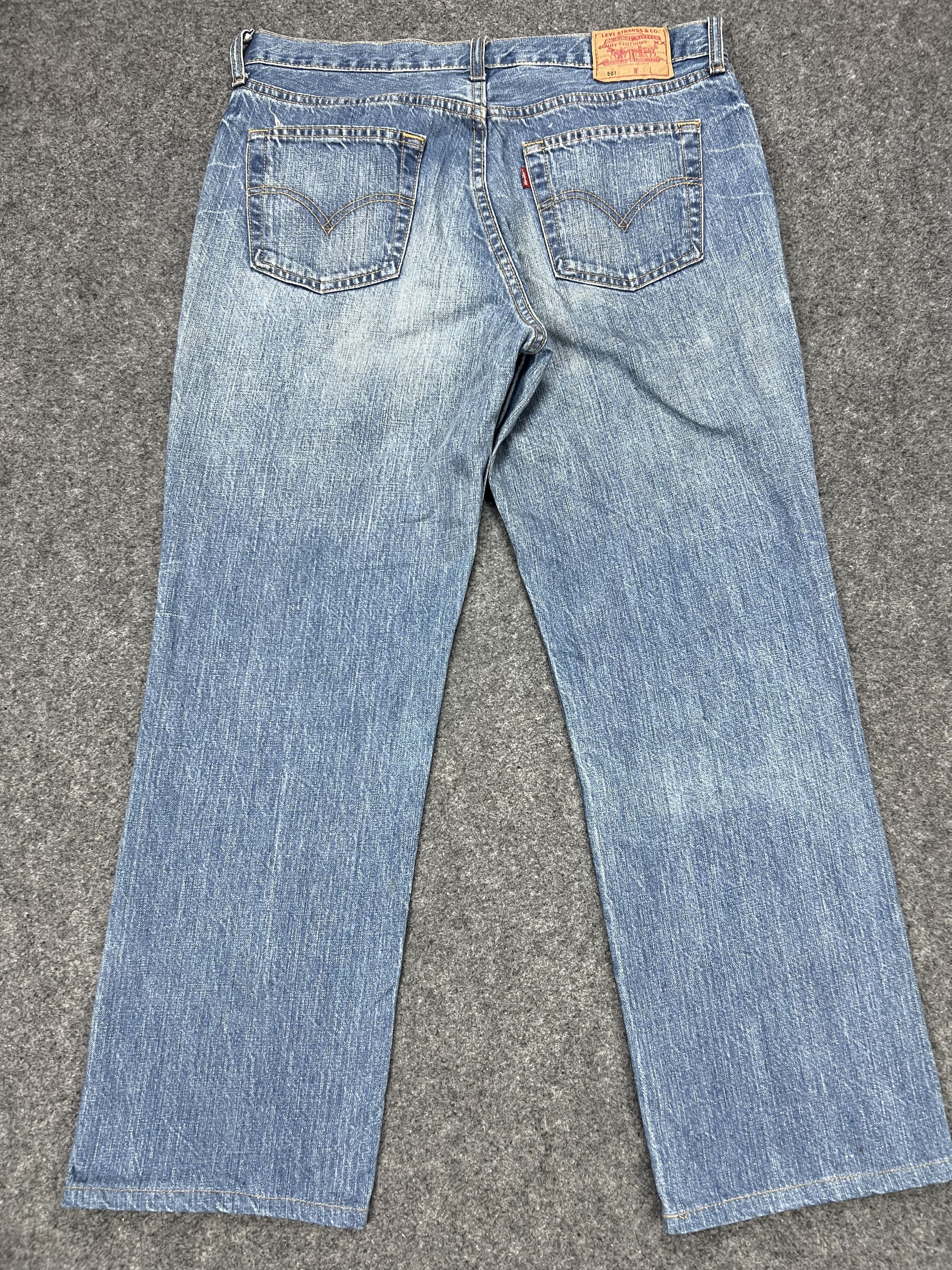 Levi's × Vintage Distressed Levi's 501 Jeans Size US 33 - 2 Thumbnail
