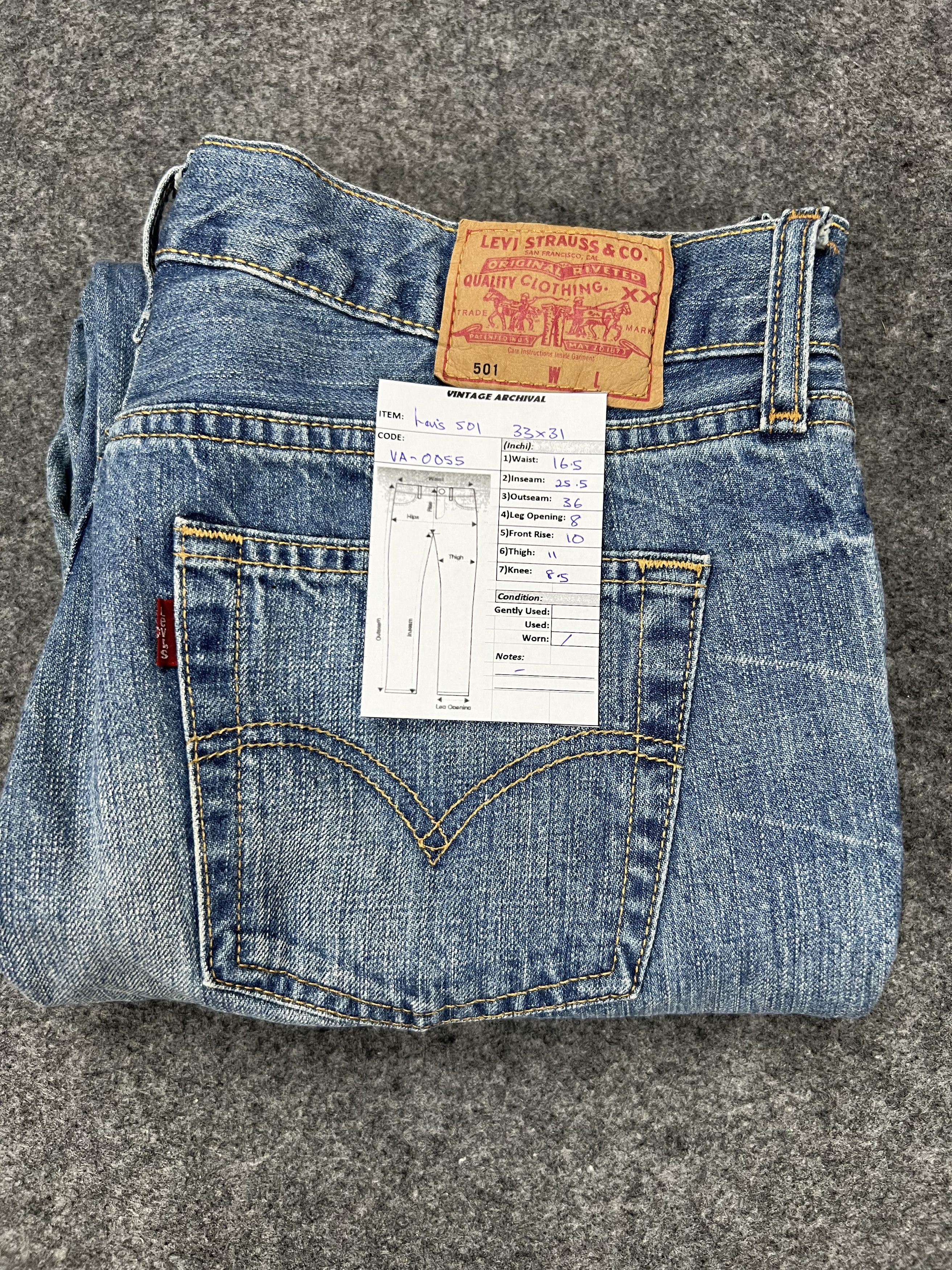 Levi's × Vintage Distressed Levi's 501 Jeans Size US 33 - 12 Thumbnail