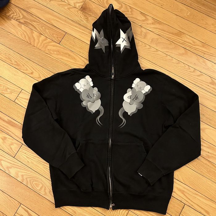 Kaws hoodie black hot sale