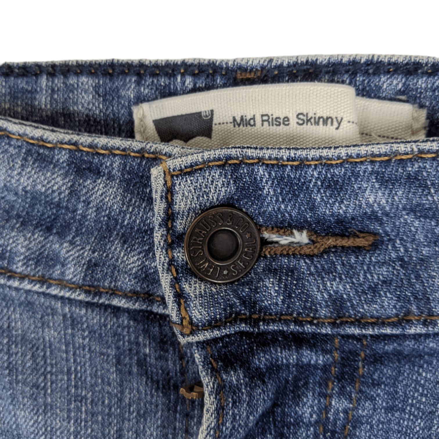 Levi's × Levi's Vintage Clothing 2000's LEVI's Jeans Pant Mid Rise Skinny Size US 31 - 7 Thumbnail