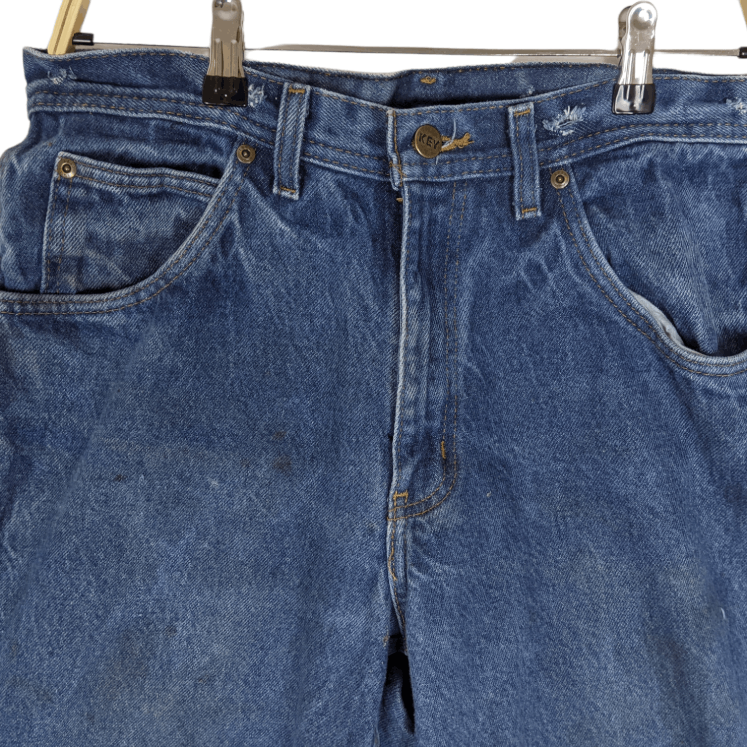Japanese Brand 2000's KEY Jeans Carpenter Denim Pant Size US 31 - 4 Thumbnail