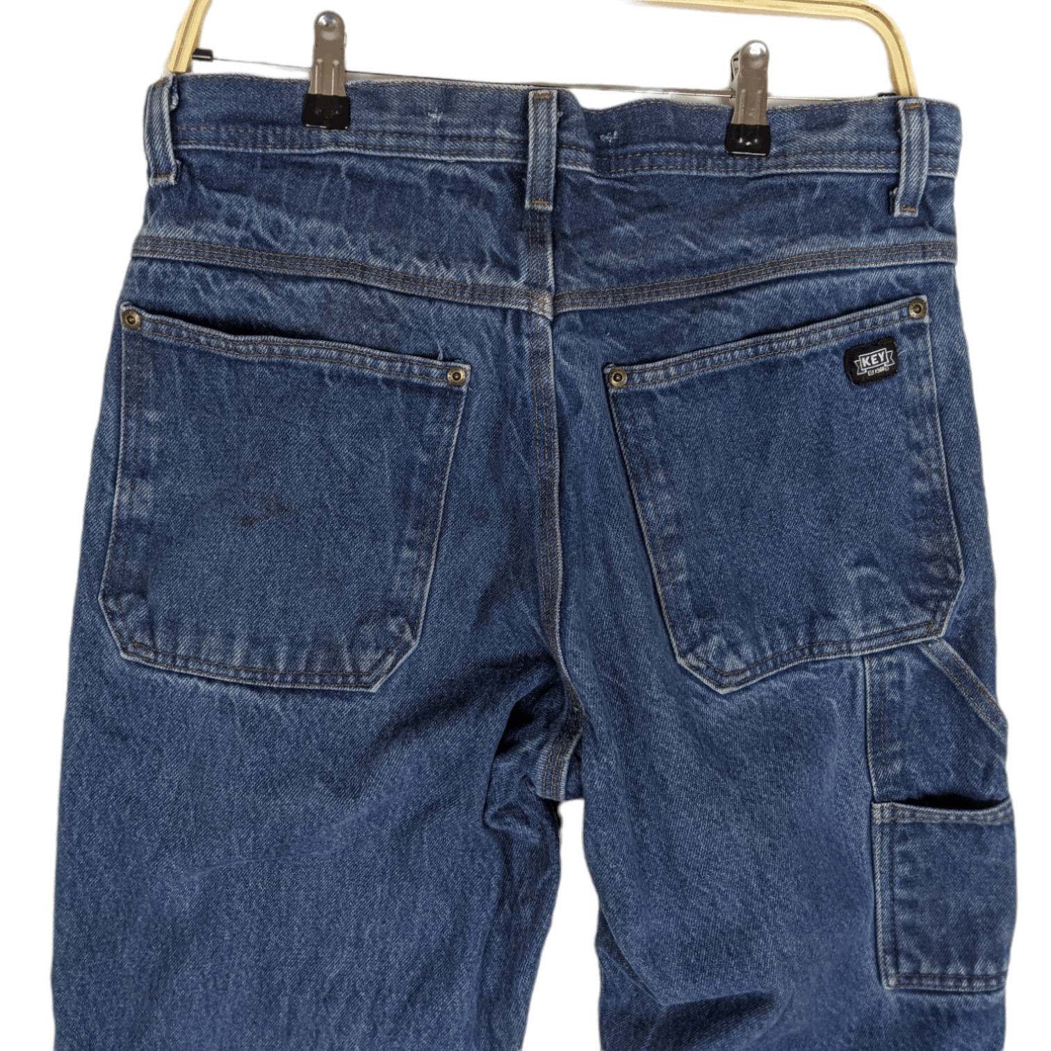 Japanese Brand 2000's KEY Jeans Carpenter Denim Pant Size US 31 - 6 Thumbnail