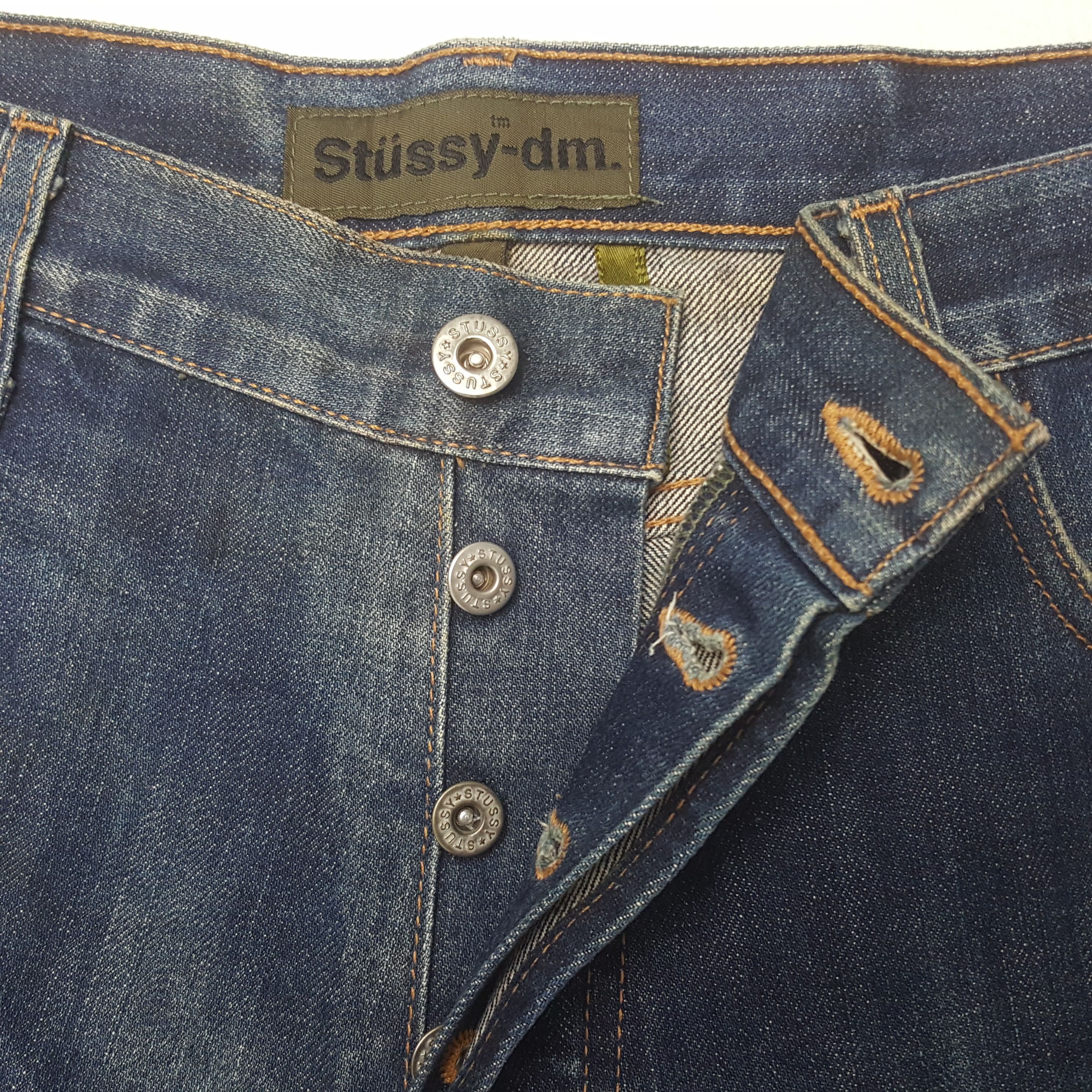 Stussy × Vintage Vintage Stussy USA Custom Blues Logo Design Denim Jeans Size US 37 - 12 Thumbnail