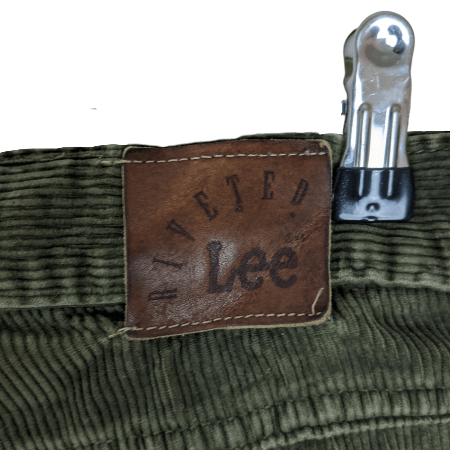 Lee 2000's LEE Riveted Corduroy Jeans Pant Size US 31 - 11 Thumbnail