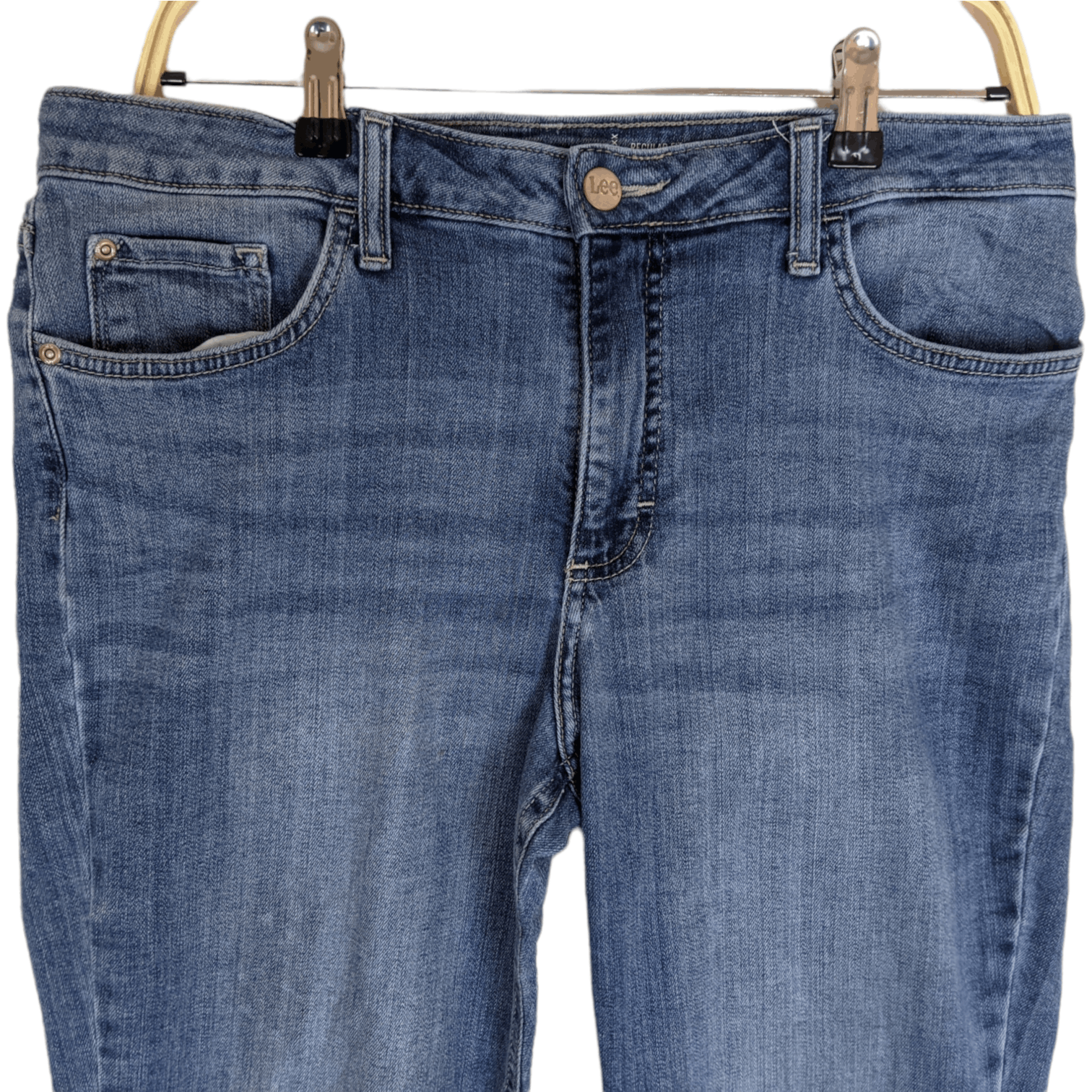 Lee 2000's LEE Jeans Stretchable Pant Regular Fit Straight Leg Size US 33 - 4 Thumbnail