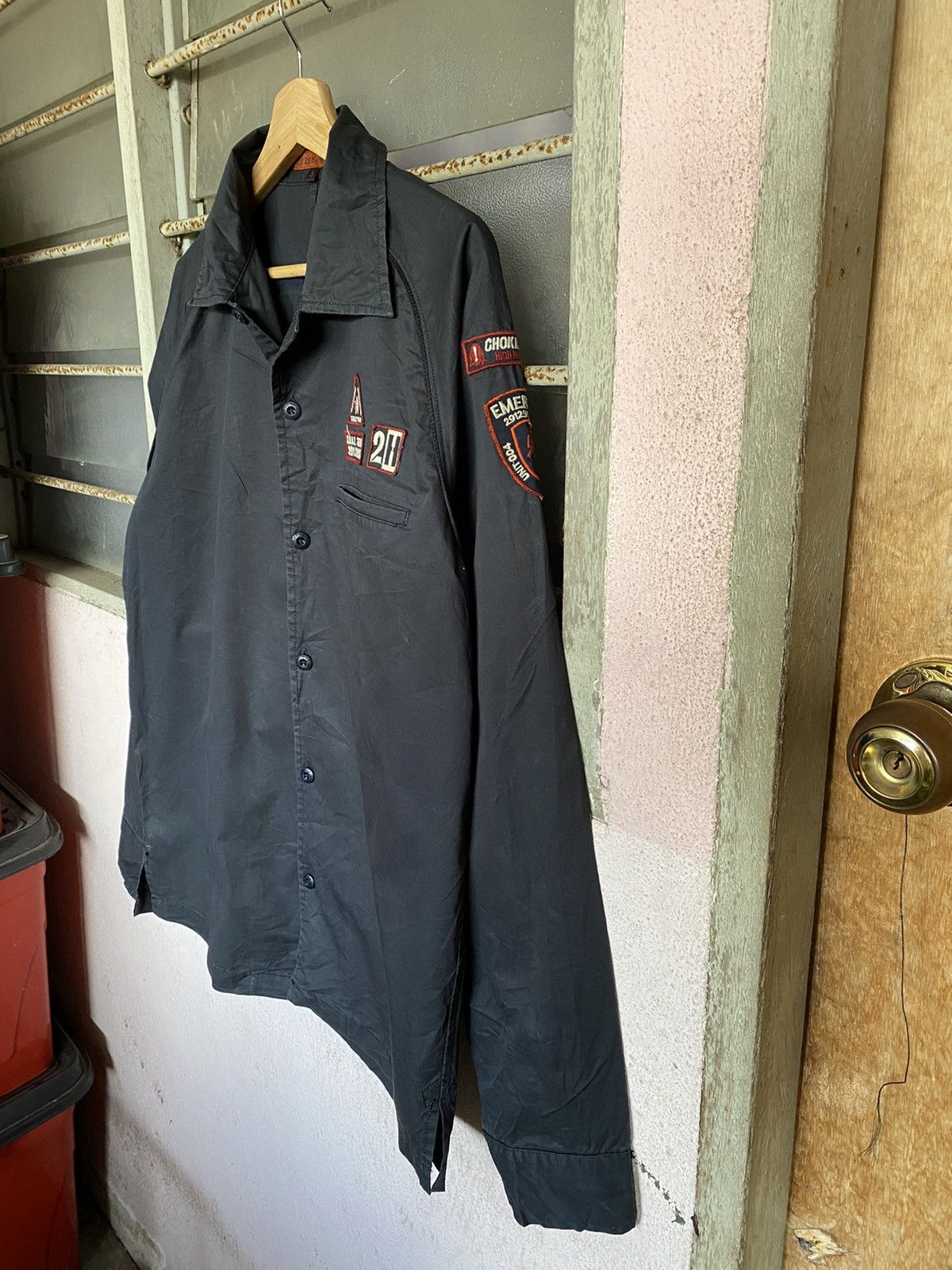 Japanese Brand 291295=Homme Military Uniform Shirt Size US L / EU 52-54 / 3 - 3 Thumbnail