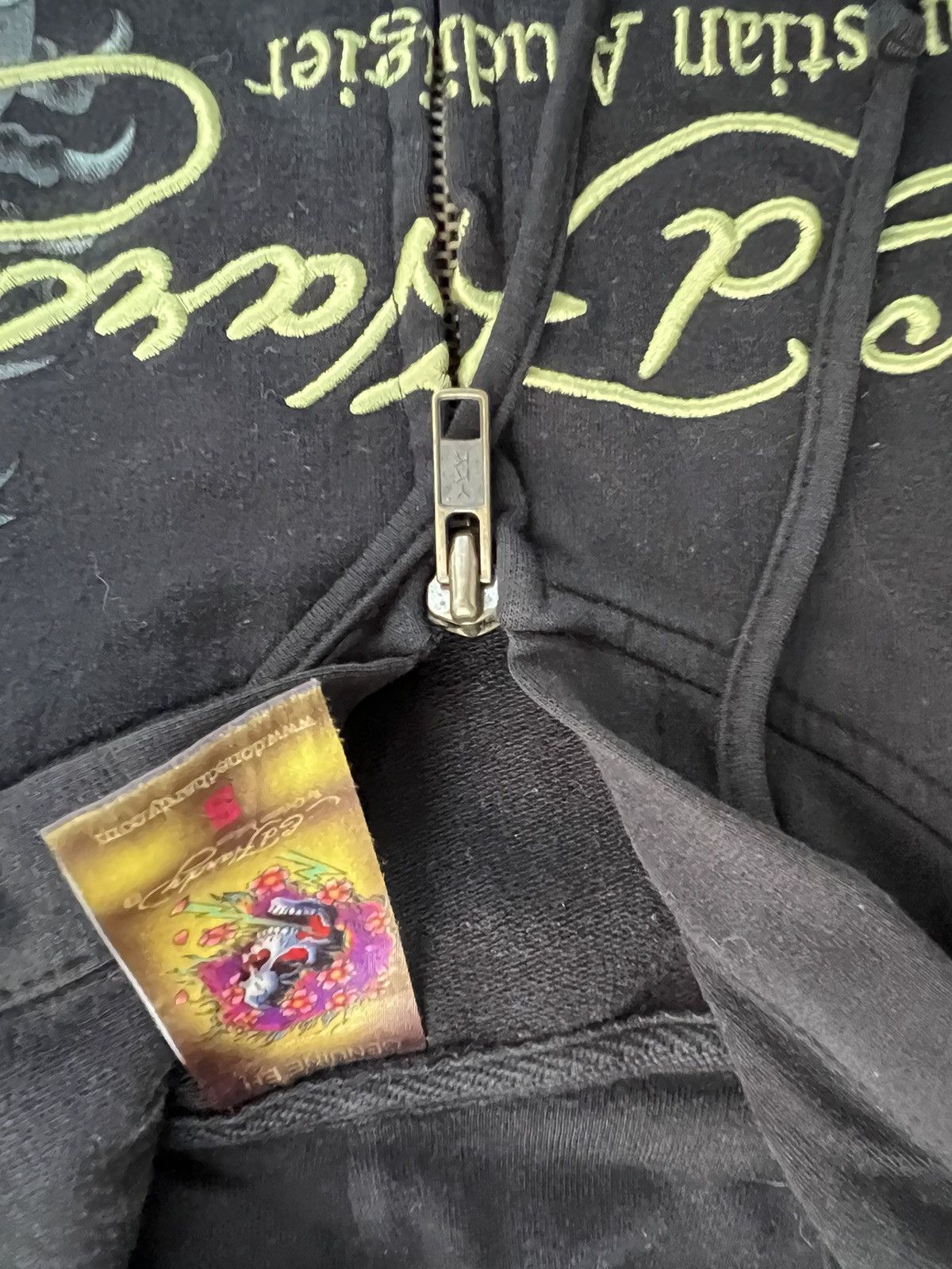 Ed Hardy Vintage Ed Hardy Hoodie Zipped Floral Size S / US 4 / IT 40 - 8 Thumbnail