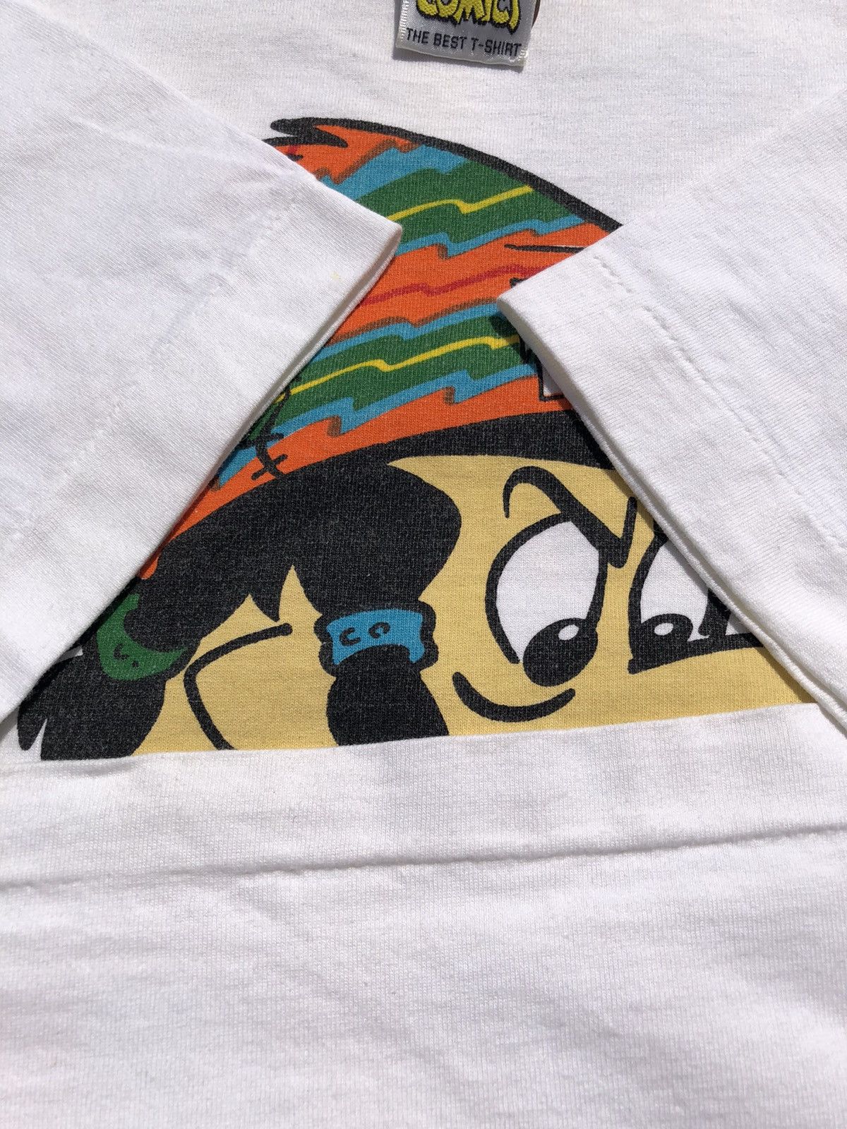 Cartoon Network Vintage 90s Flintstones Dj Fred Hip Hop Tee (Wacky Races) Size US L / EU 52-54 / 3 - 9 Thumbnail