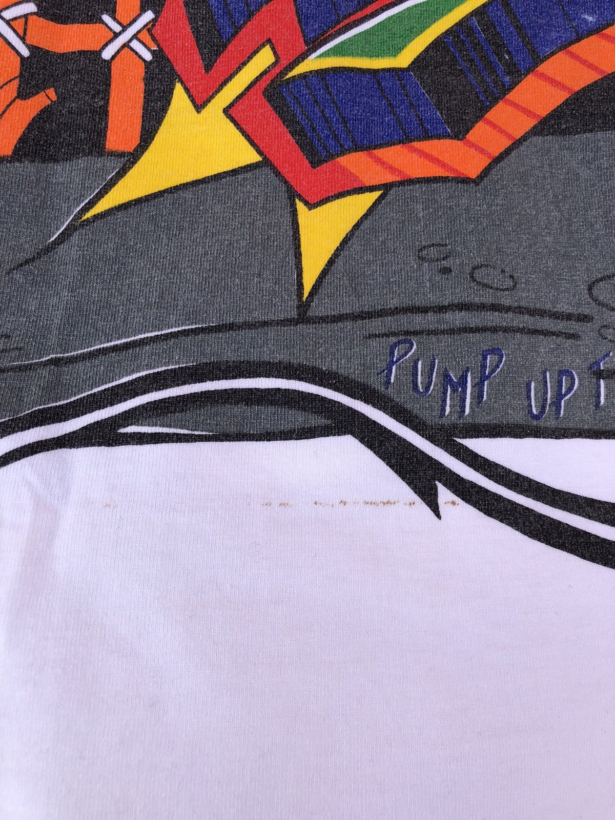 Cartoon Network Vintage 90s Flintstones Dj Fred Hip Hop Tee (Wacky Races) Size US L / EU 52-54 / 3 - 23 Thumbnail