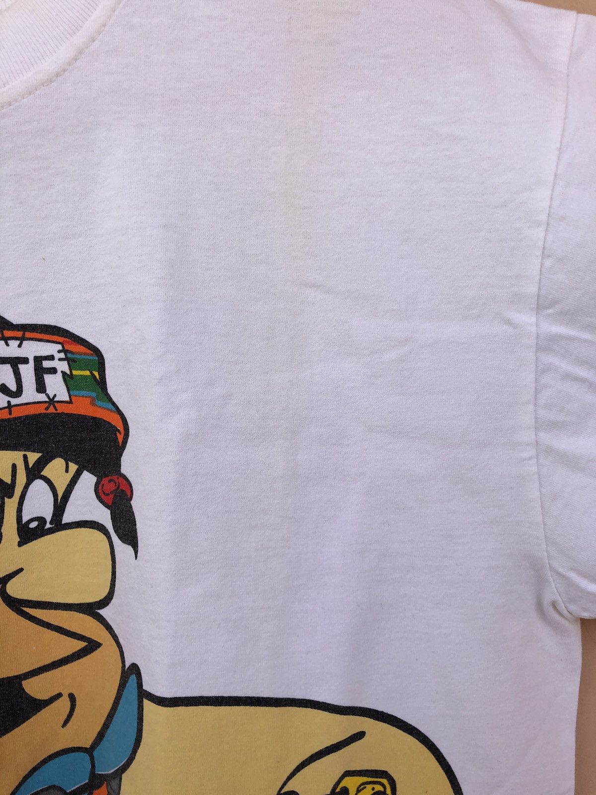 Cartoon Network Vintage 90s Flintstones Dj Fred Hip Hop Tee (Wacky Races) Size US L / EU 52-54 / 3 - 13 Thumbnail