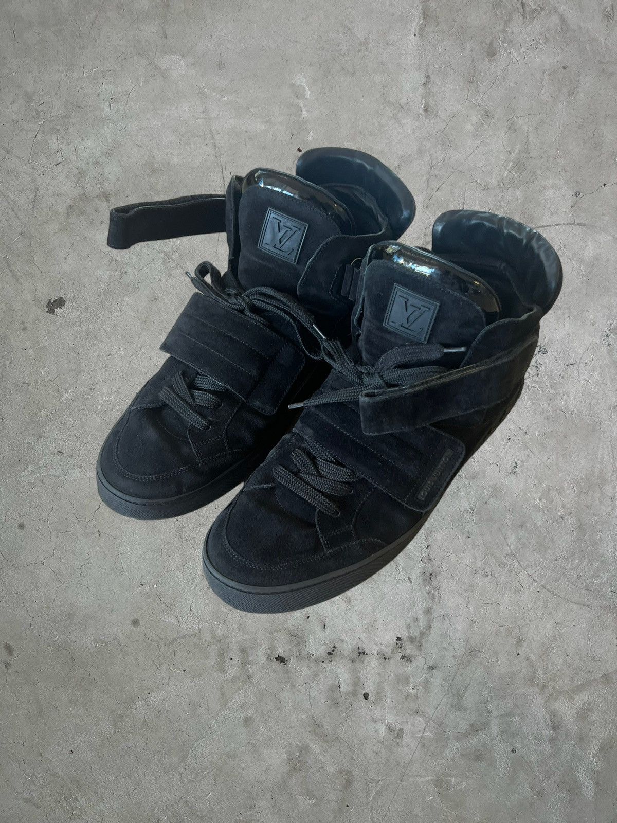 image of Louis Vuitton X Kanye West Jaspers Shoes in Black, Men's (Size 11.5)